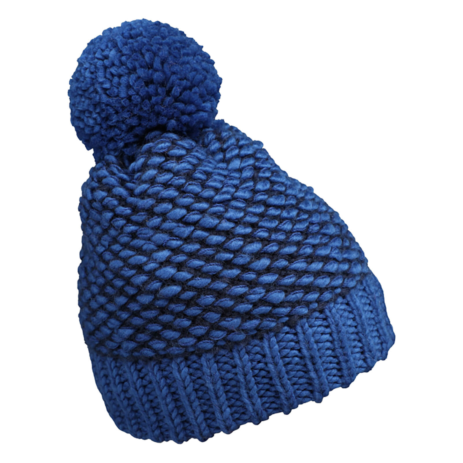 Fiebig Strickmütze mit Pompon melange