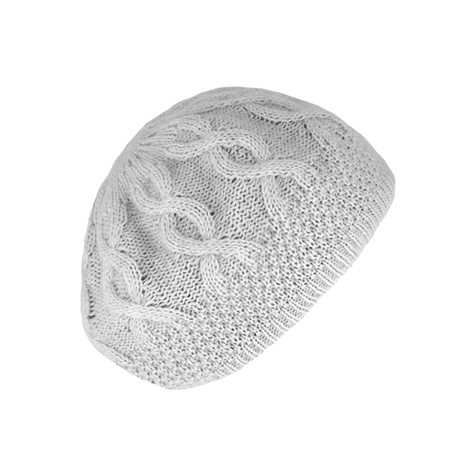 Fiebig Strickbaske Angora uni mit Zopfmuster