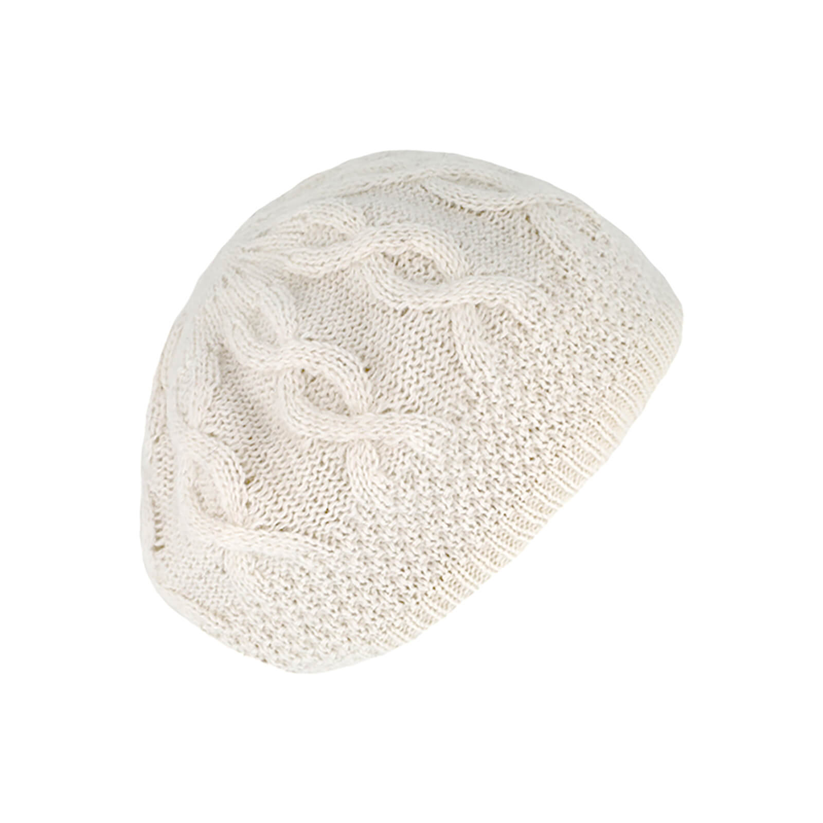 Fiebig Strickbaske Angora uni mit Zopfmuster