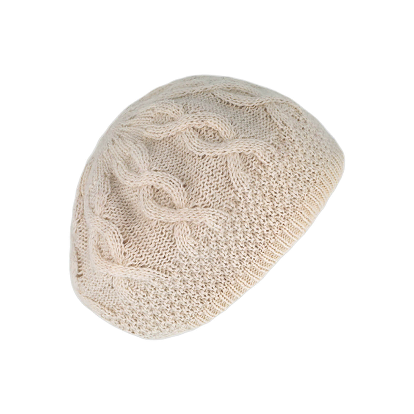 Fiebig Strickbaske Angora uni mit Zopfmuster