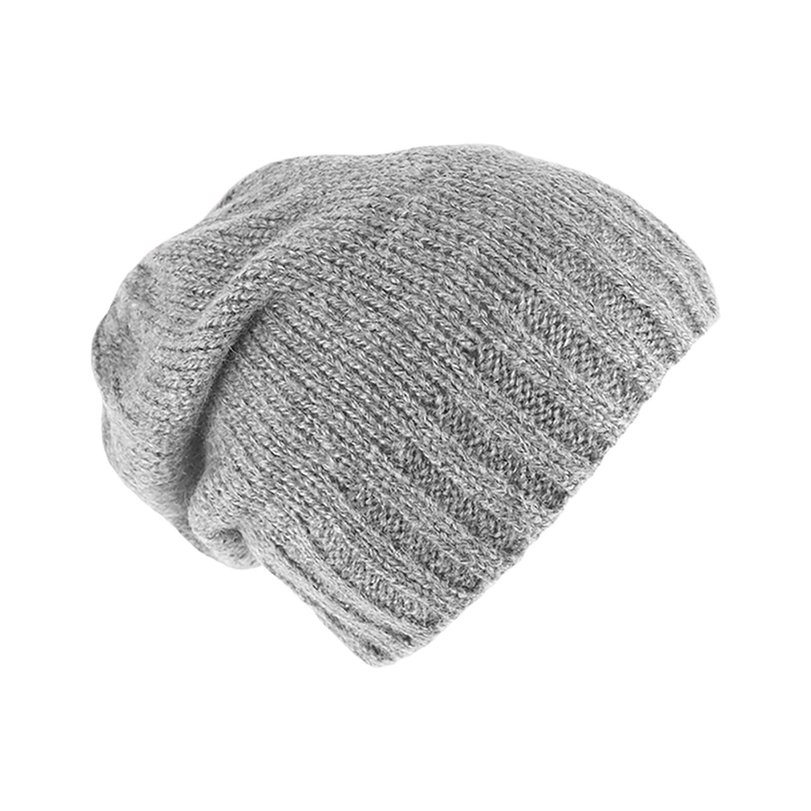 Fiebig Strickbeanie uni 1/2 Fleecefutter