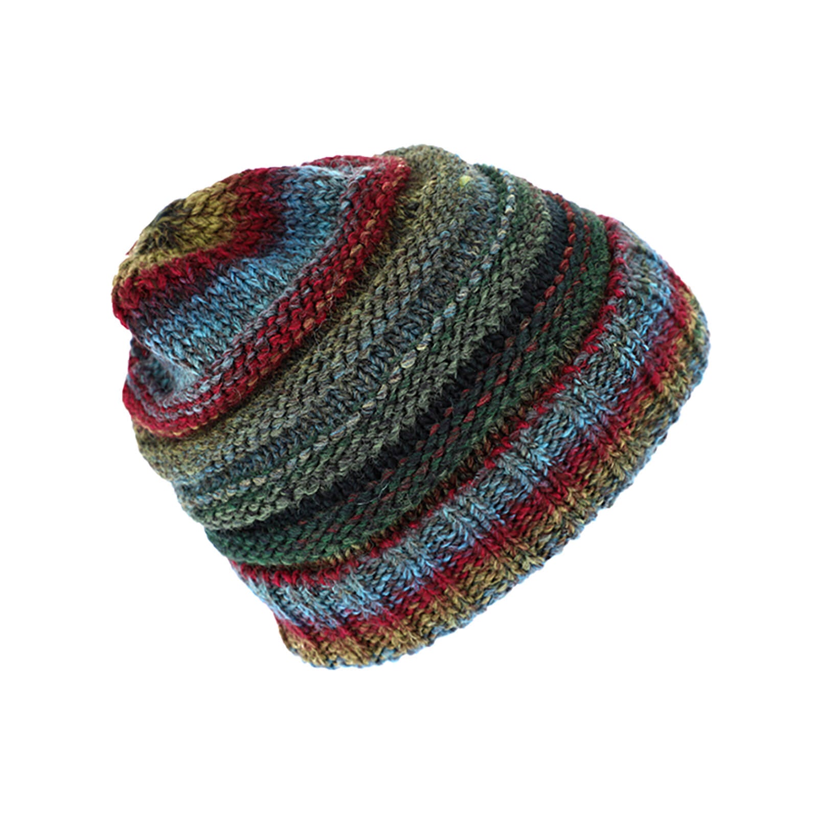 Fiebig Strickmütze mit Umschlag Wolle melange