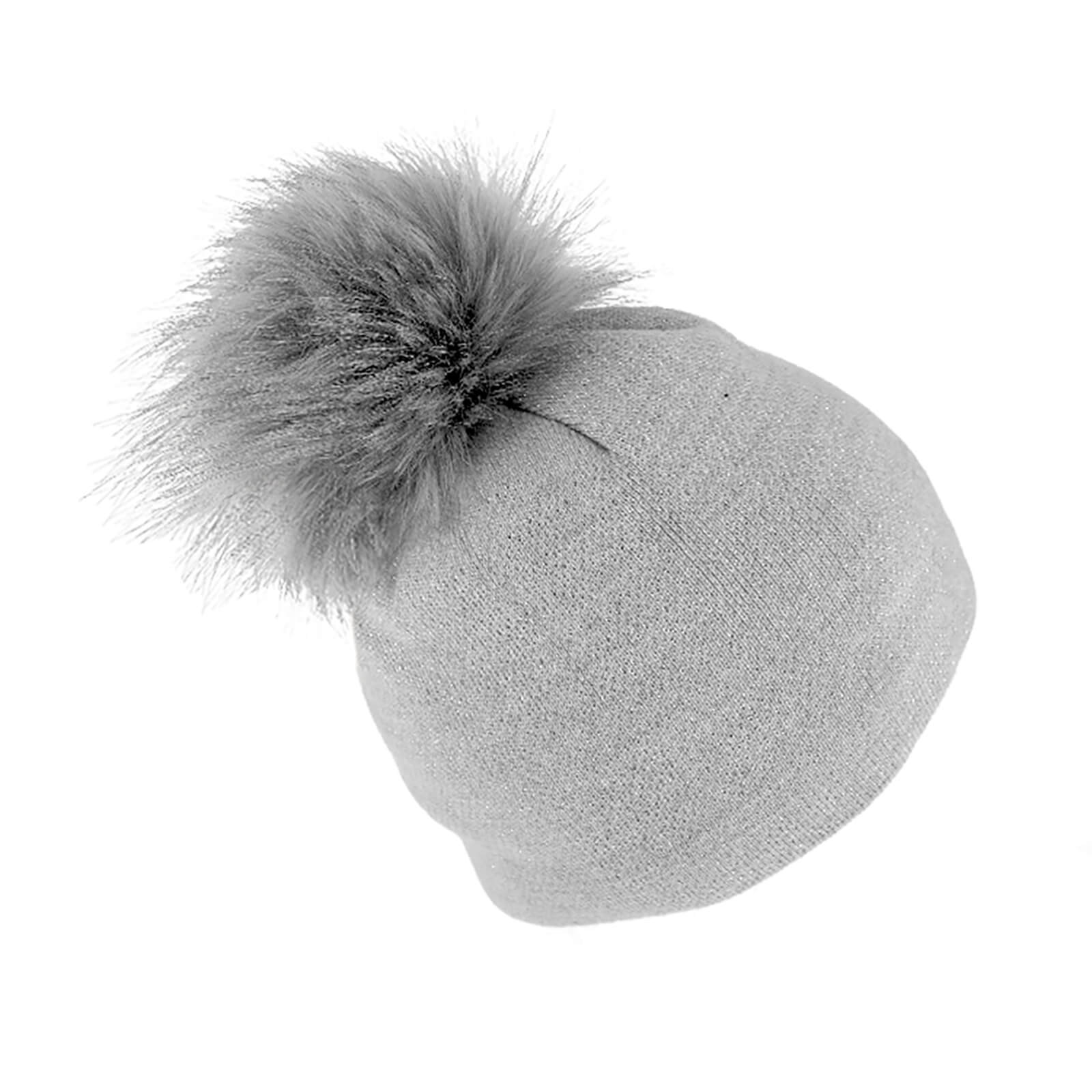 Fiebig Strickmütze mit Kunstfellbommel
