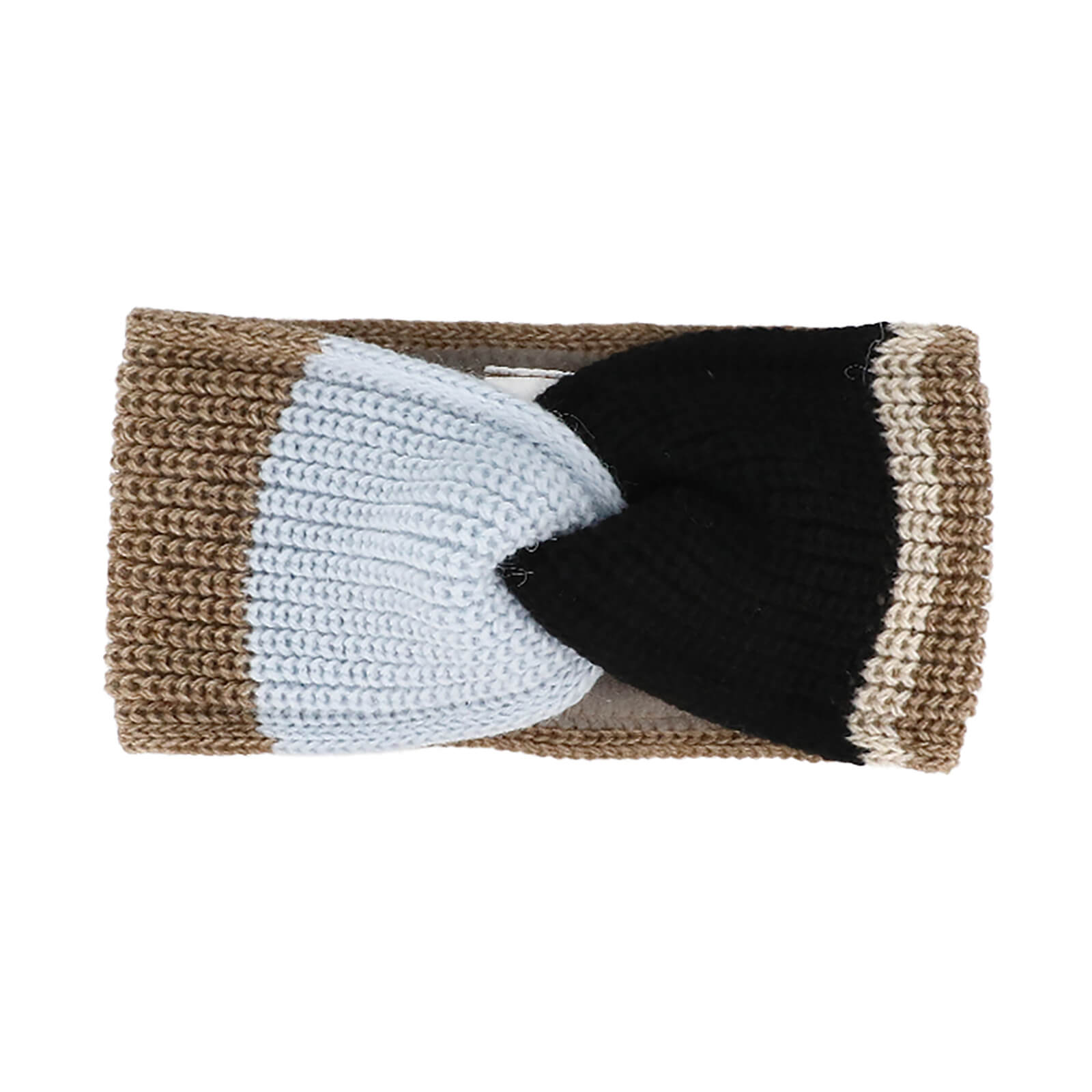 Fiebig Strickstirnband Wolle mehrfarbig gedreht