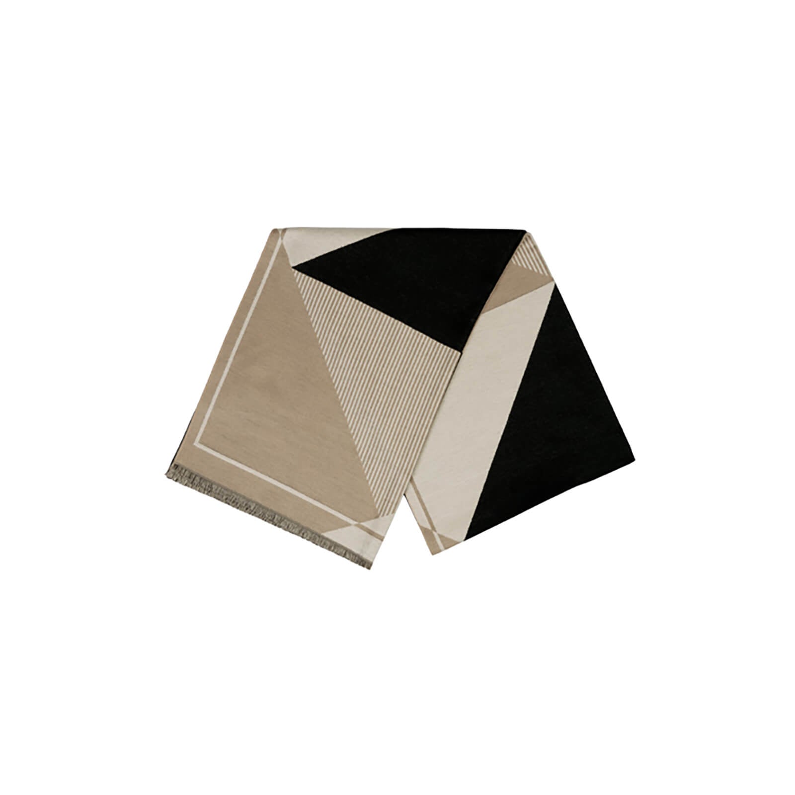 Fiebig Schal geometrisches Muster mehrfarbig