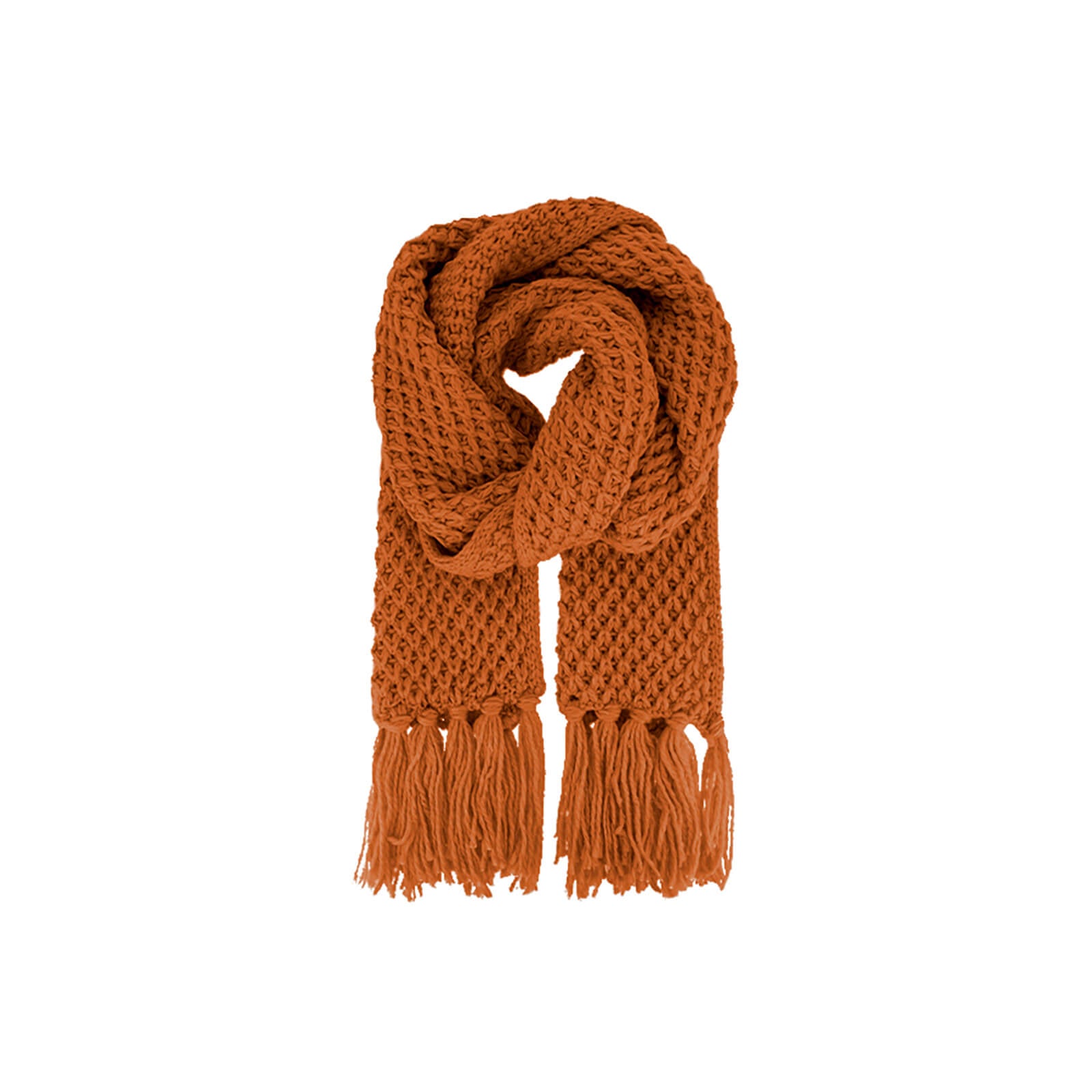 Fiebig Strickschal uni mit Fransen