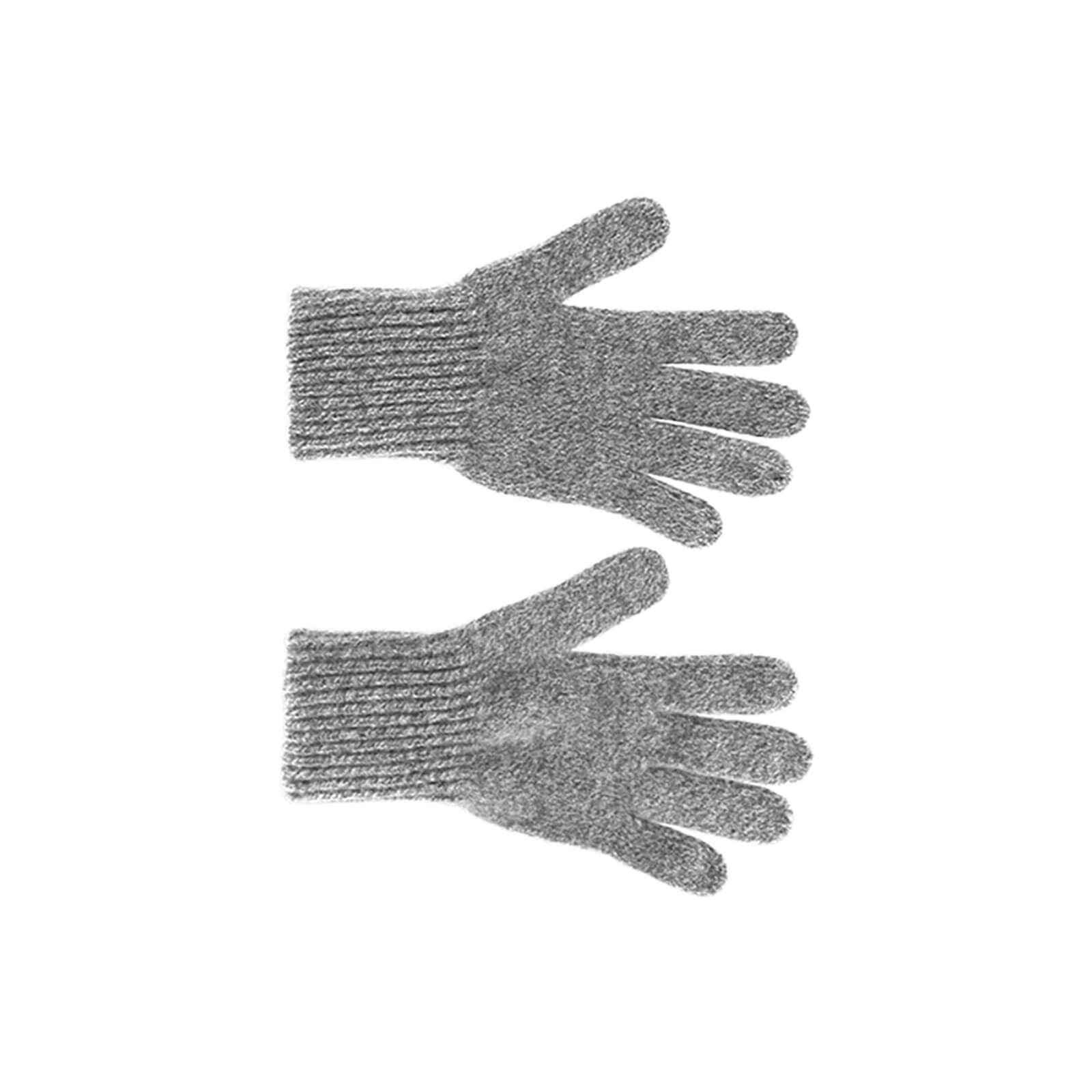 Fiebig Handschuhe Wolle Feinstrick melange