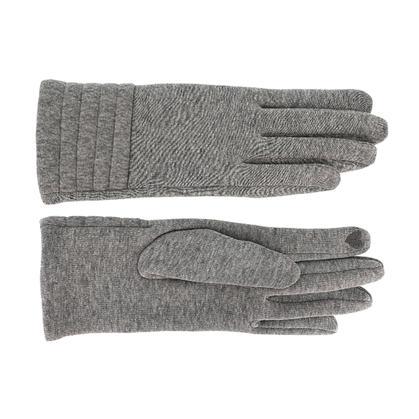 Fiebig Handschuhe Jersey uni Hellgrau
