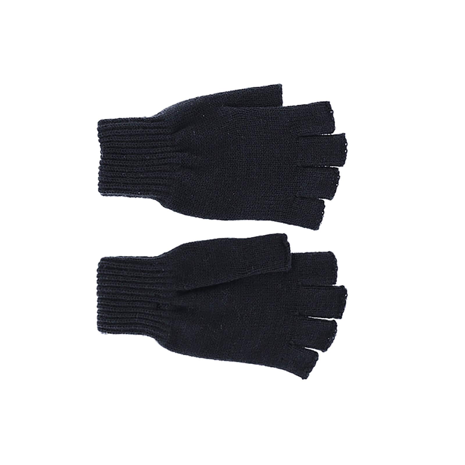 Fiebig Strickhandschuhe uni ohne Fingerspitzen