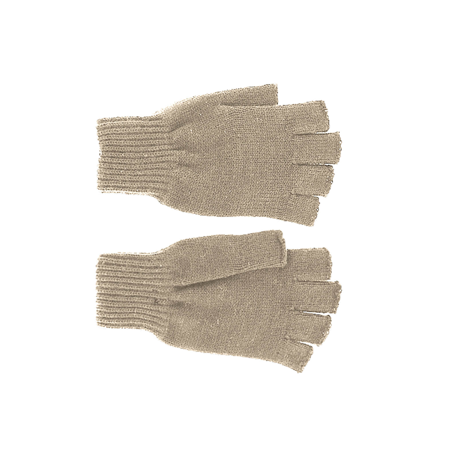 Fiebig Strickhandschuhe uni ohne Fingerspitzen