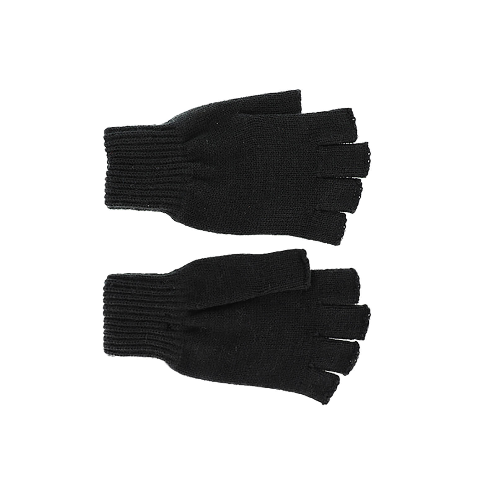 Fiebig Strickhandschuhe uni ohne Fingerspitzen