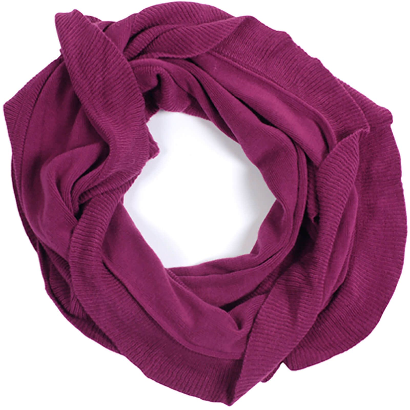 Fiebig Strickloop uni mit Rüschen