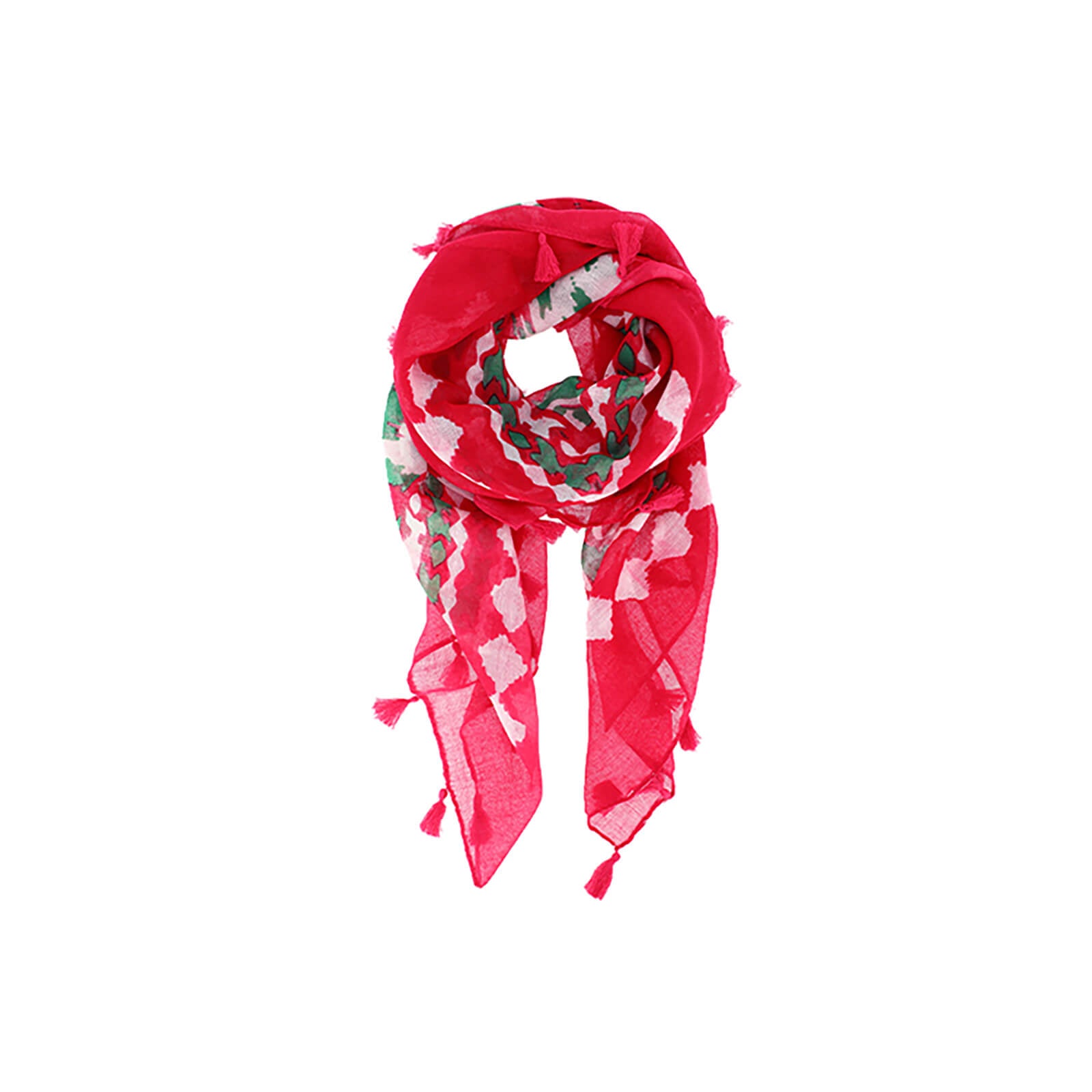 Fiebig Tuch gemustert neon quadratisch