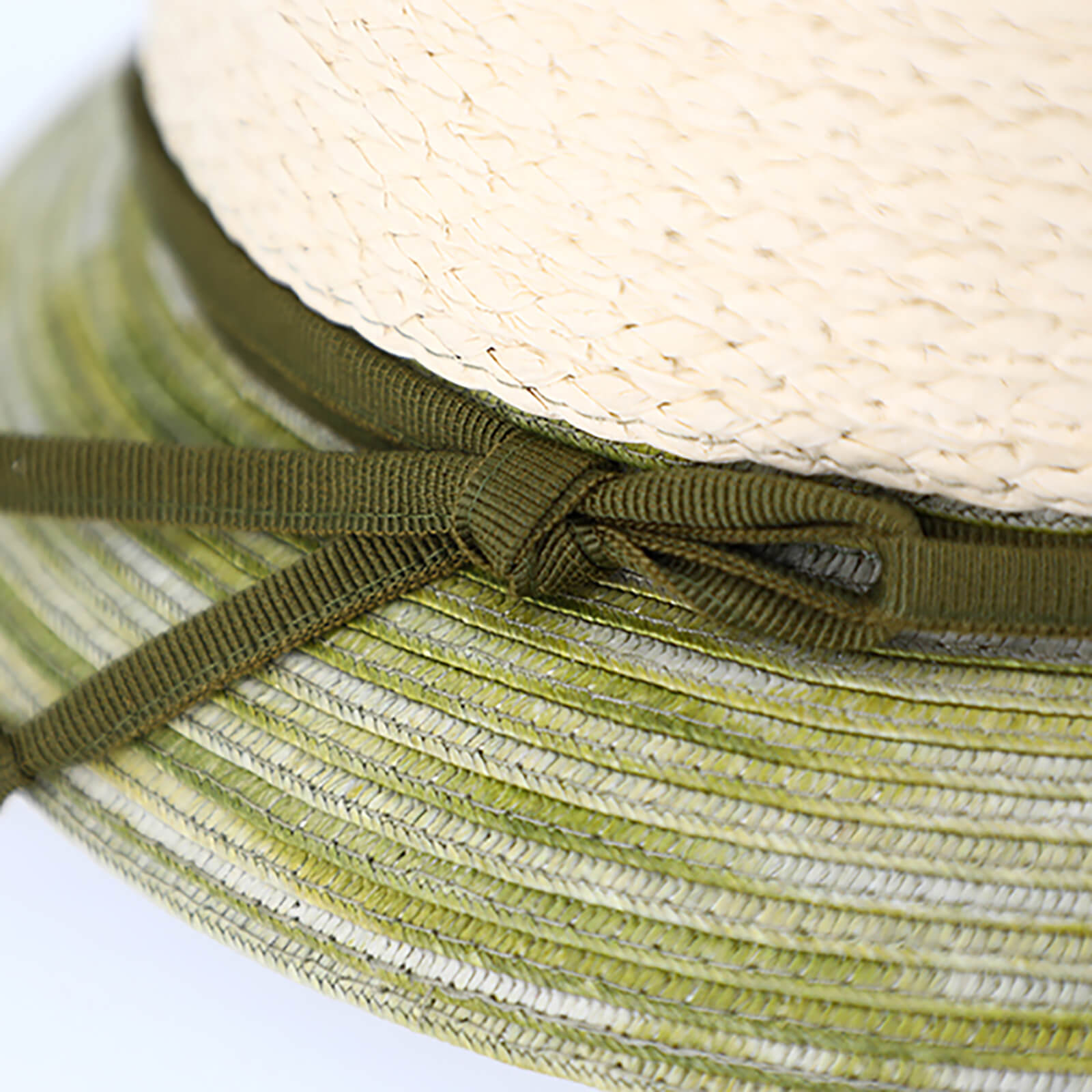 Fiebig Papierhut Glocke Krempe melange passendes Band Khaki