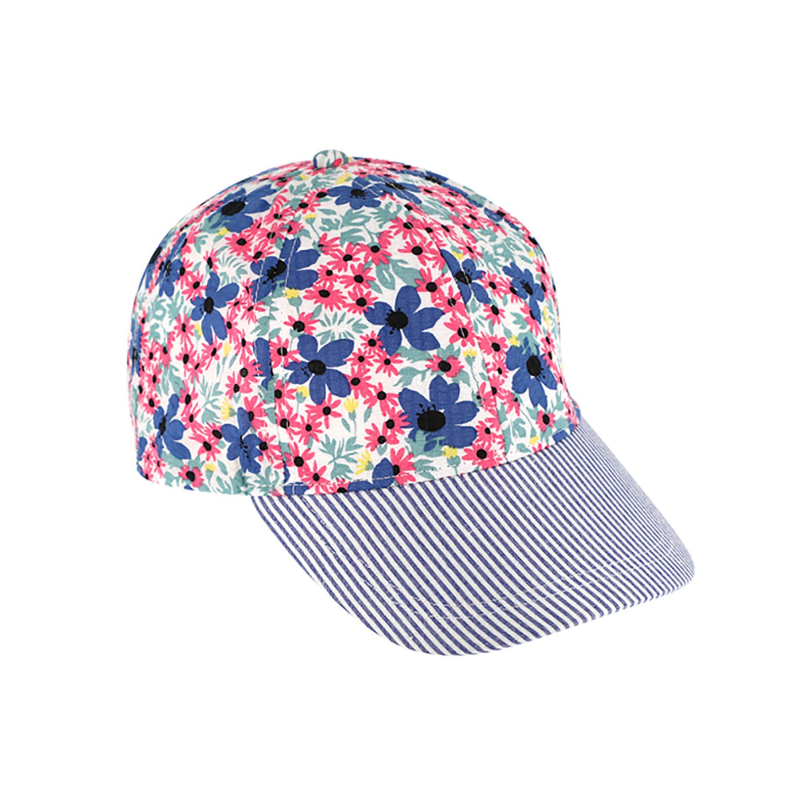Fiebig Baseballcap Seersucker Blumenmuster