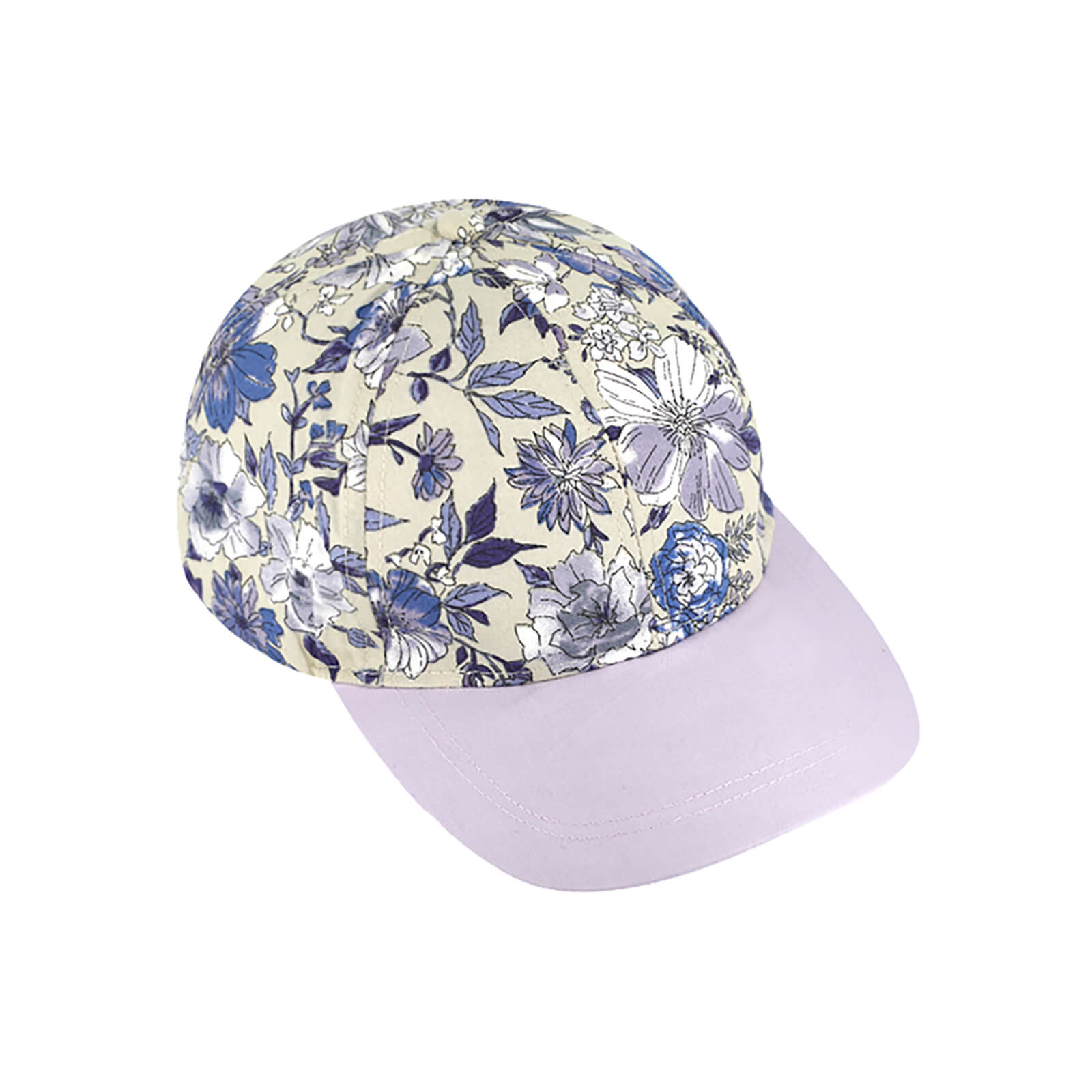 Fiebig Baseballcap Blumenmuster Schirm uni