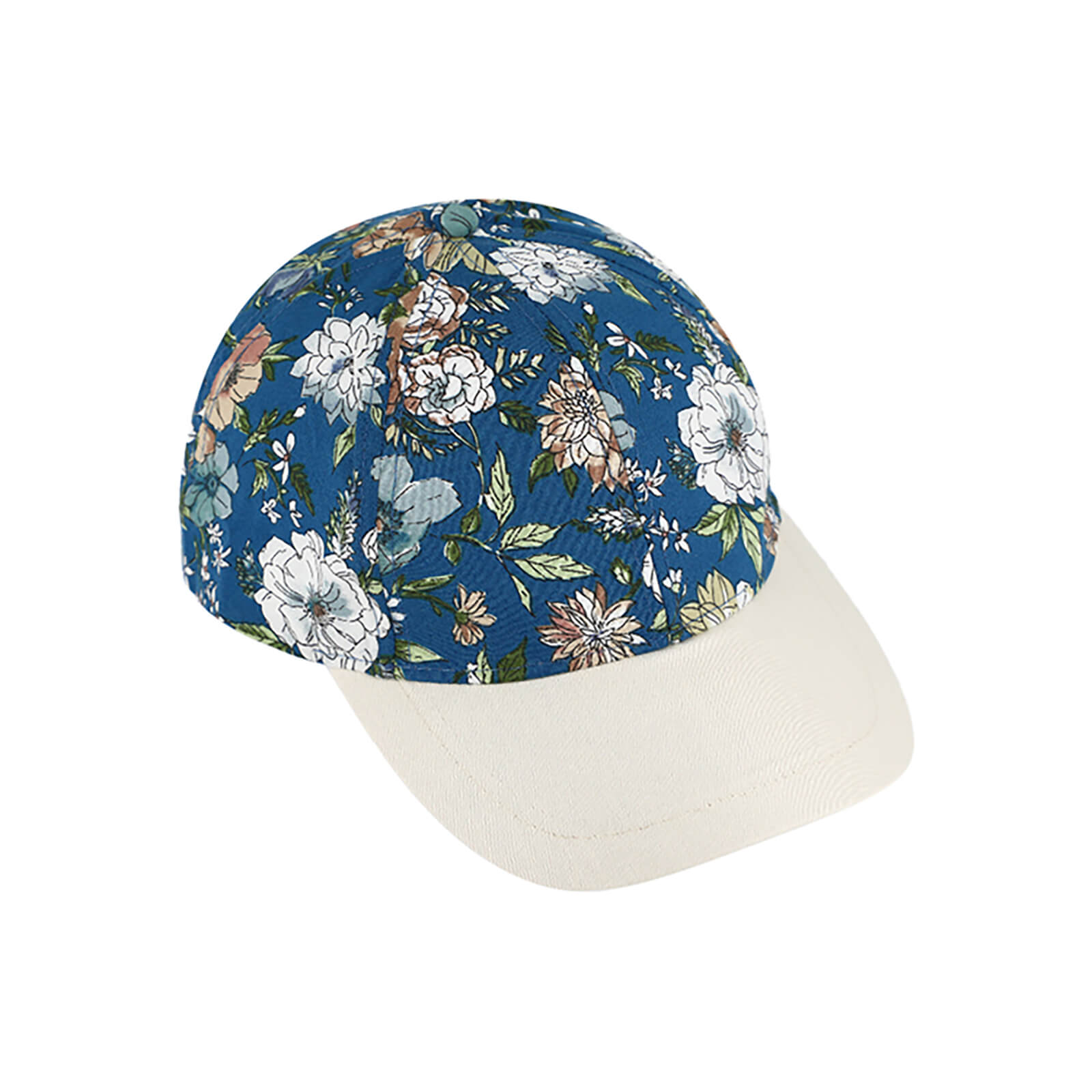 Fiebig Baseballcap Blumenmuster Schirm uni