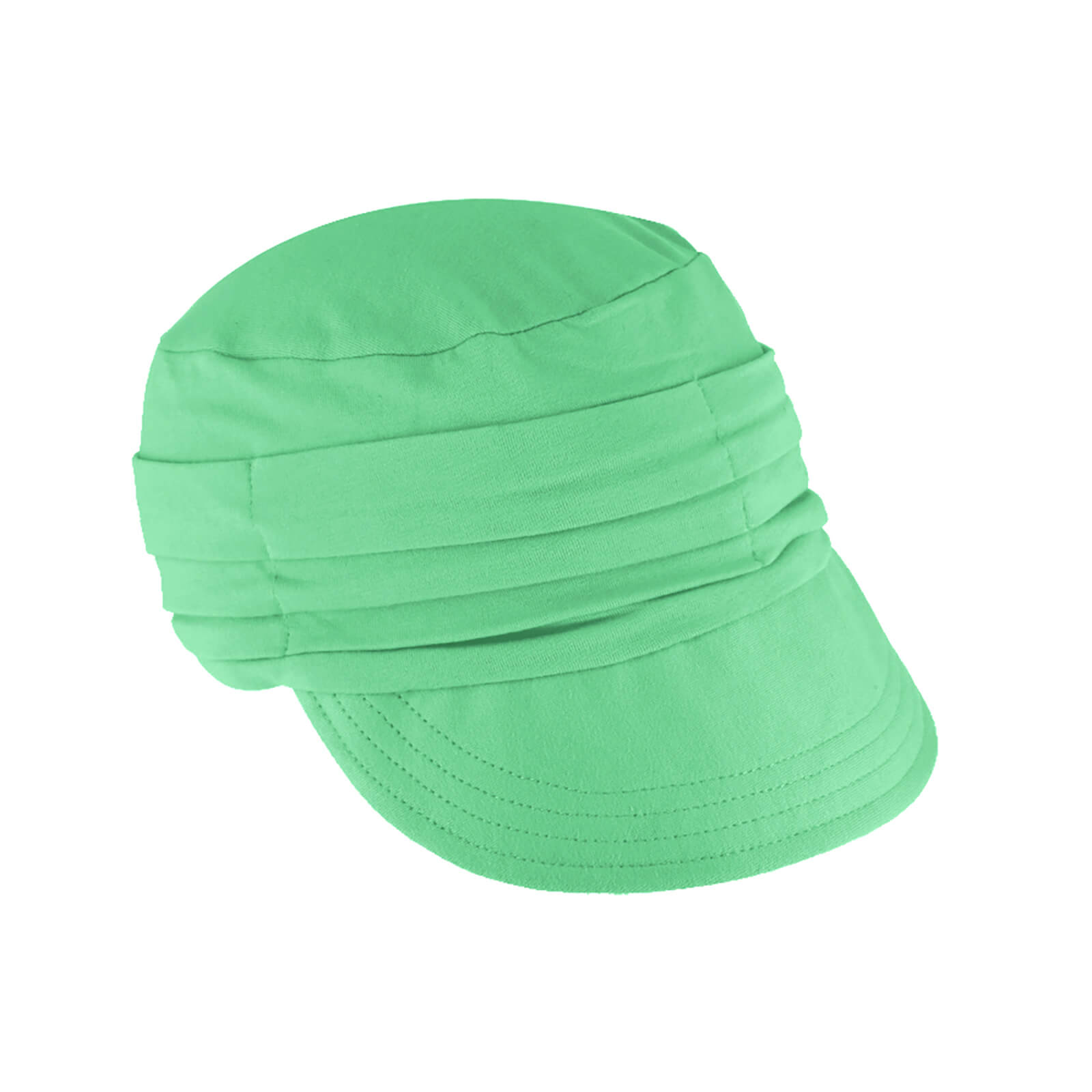 Fiebig Stoffmütze Jersey mit Schirm uni GOTS
