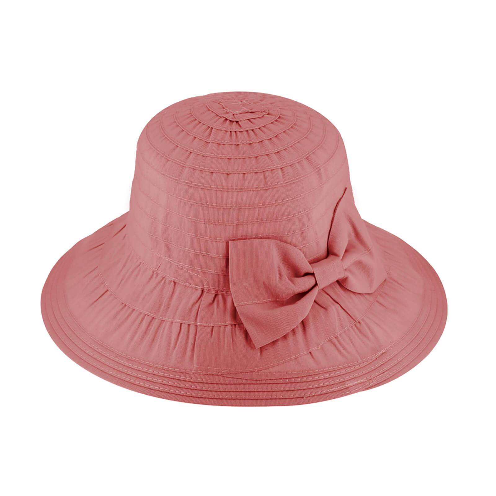 Fiebig Stoffhut Glocke uni mit Dekorschleife