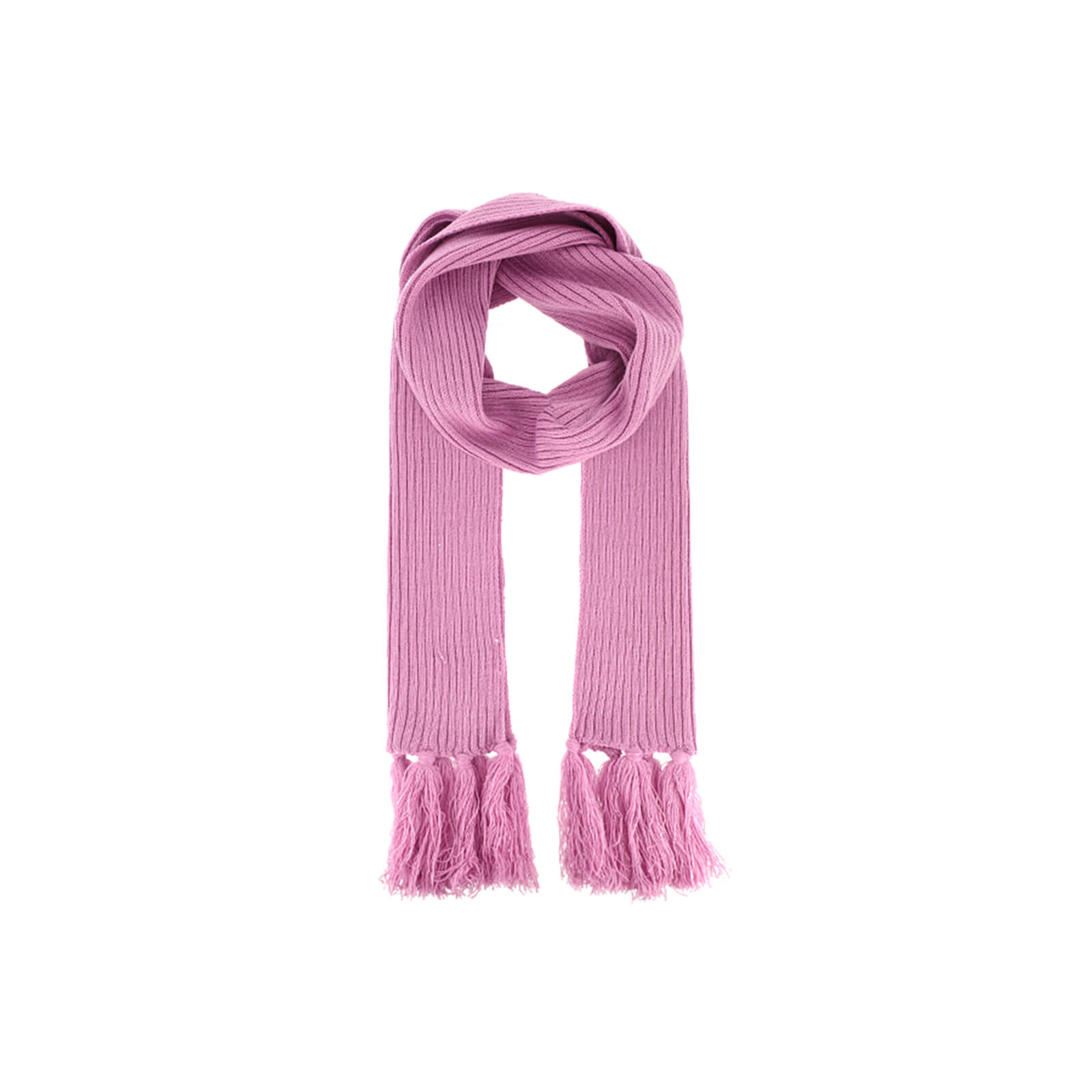 Fiebig Strickschal uni mit Fransen