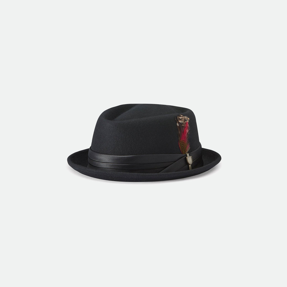 Brixton Wollfilzhut Stout Pork Pie Schwarz