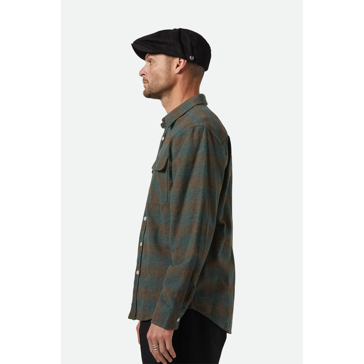 Brixton Snap Cap Brood Schwarz – Abbildung 3