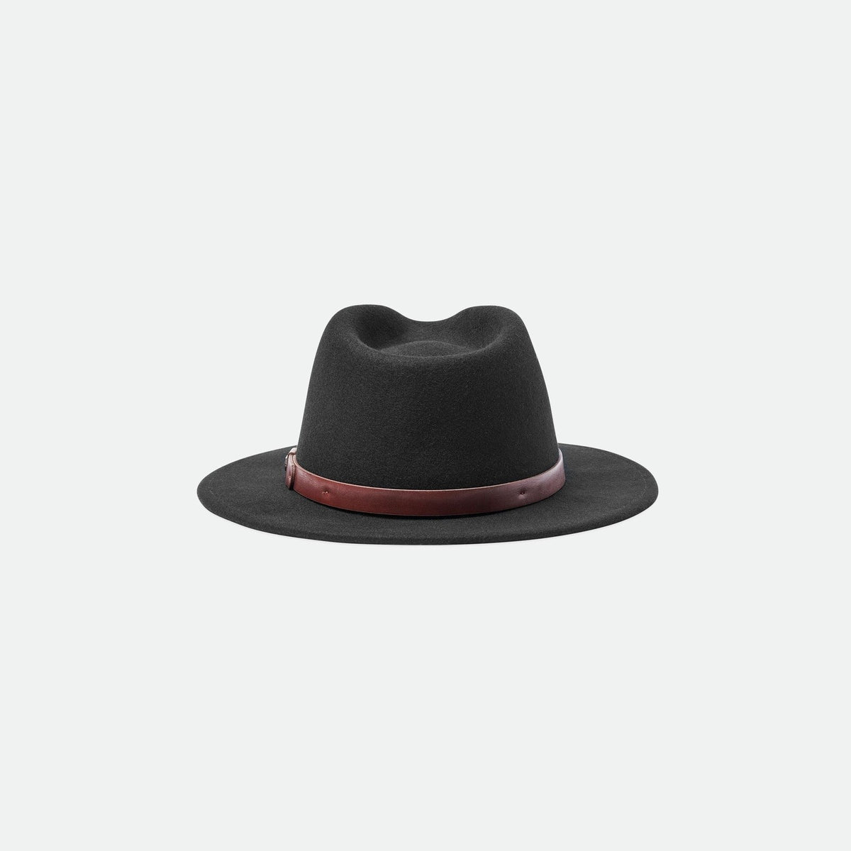 Brixton Wollfilzhut Messer Fedora Schwarz – Abbildung 2