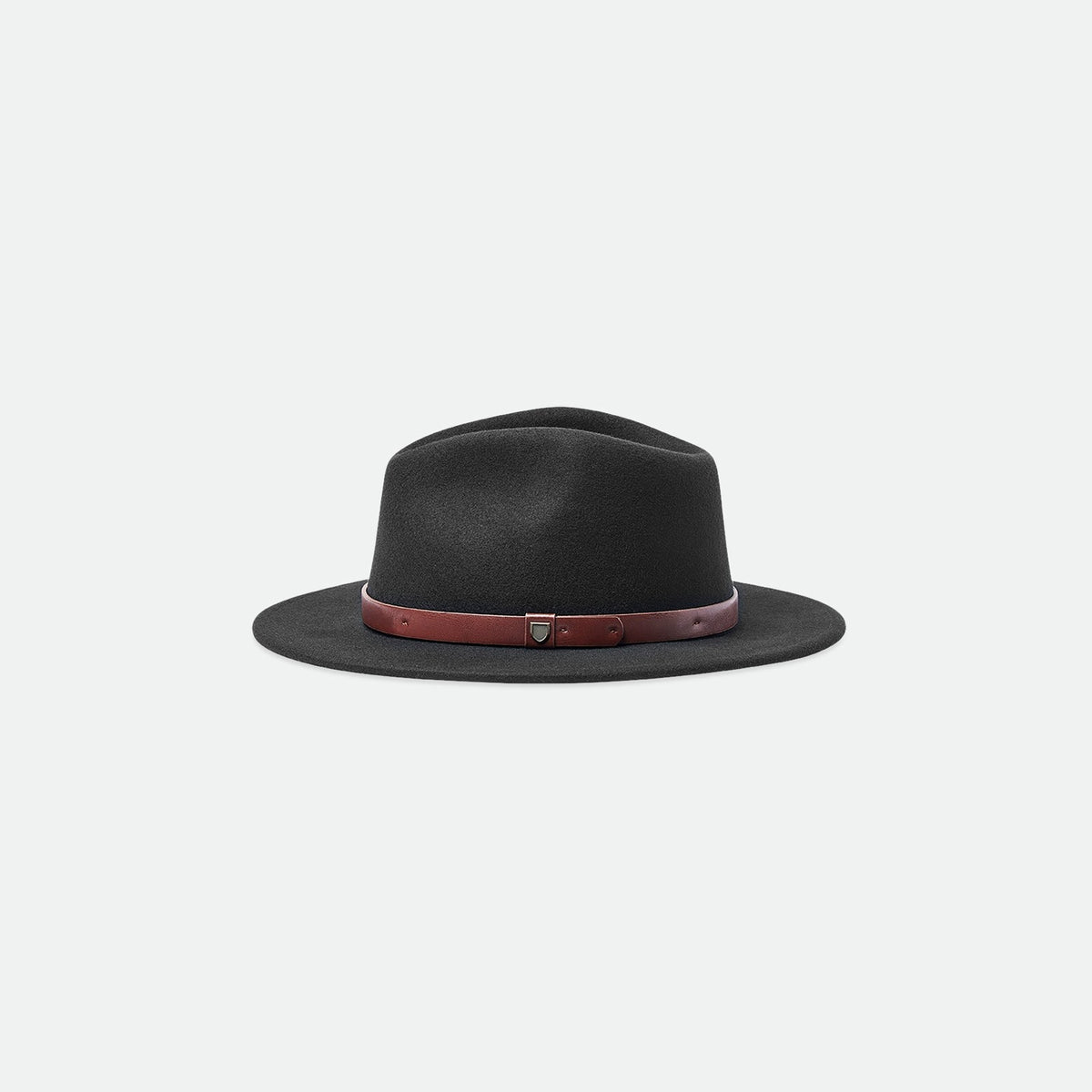 Brixton Wollfilzhut Messer Fedora Schwarz – Abbildung 3
