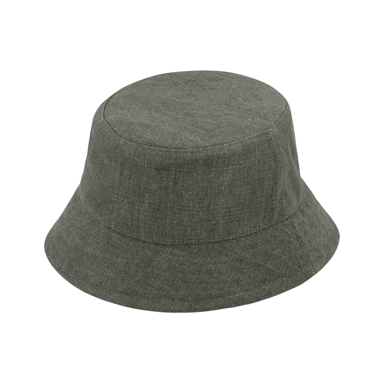 Fiebig Fischerhut Leinen uni UV-Schutz Oliv