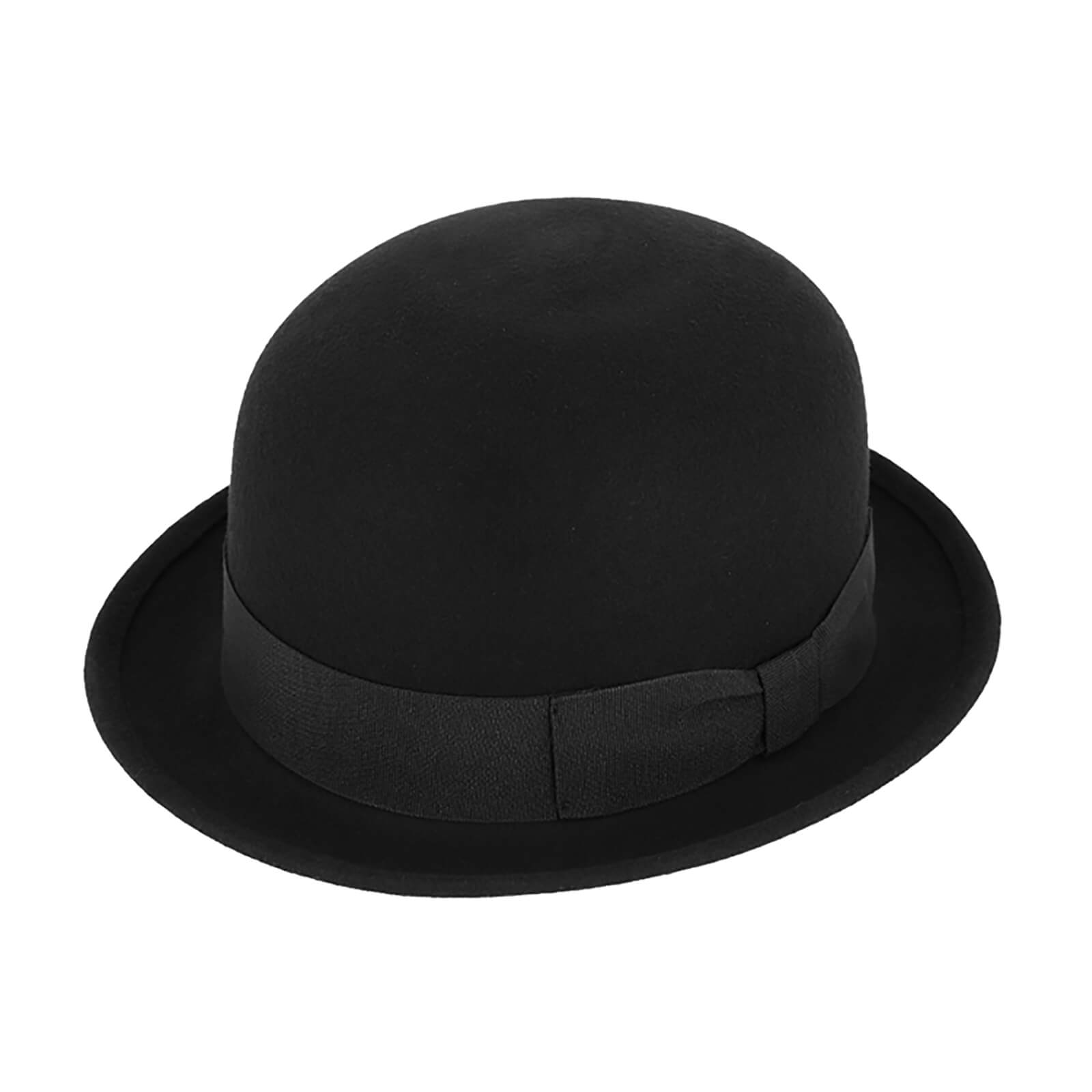 Fiebig Filzhut Melone uni Waterproof + Crushable Schwarz