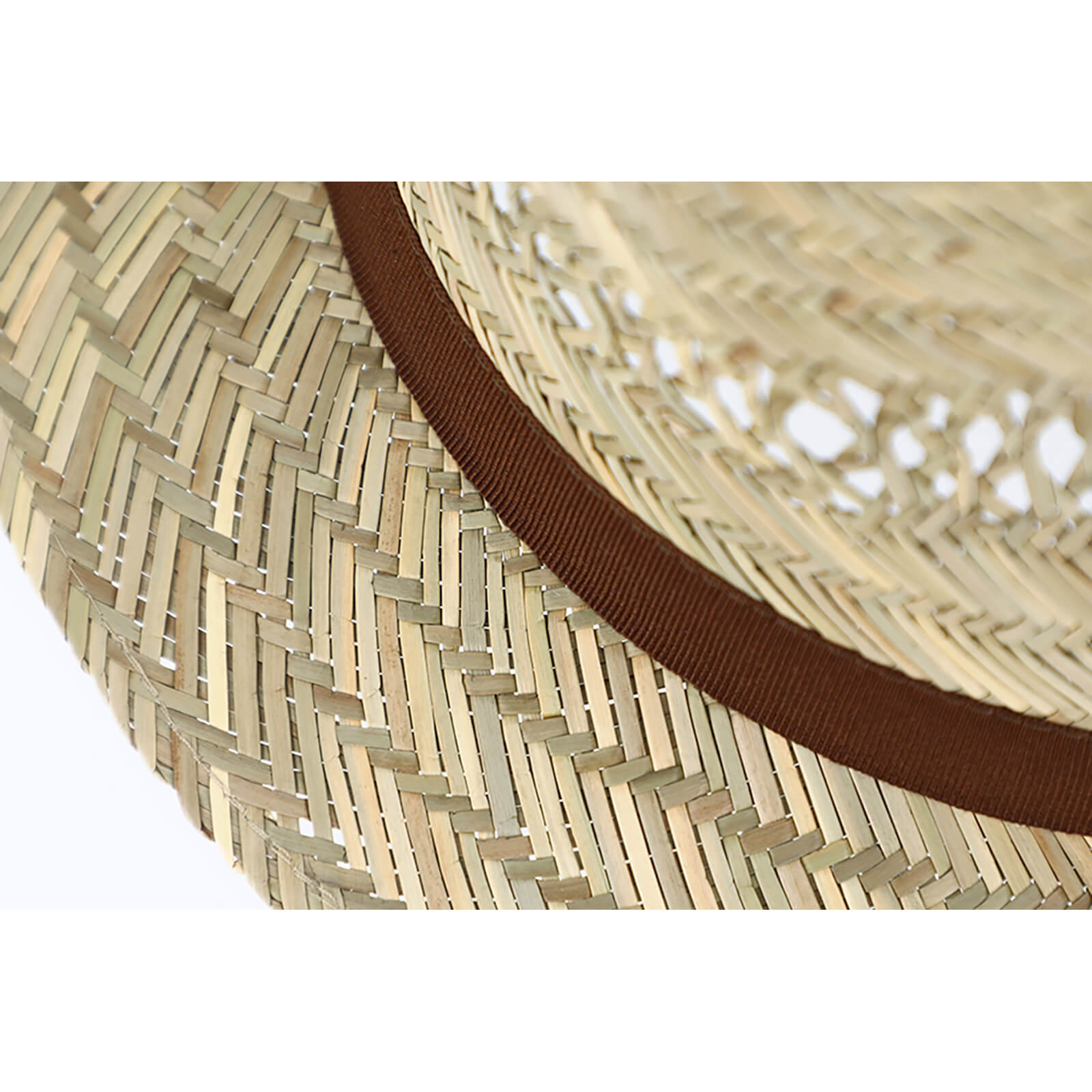 Fiebig Strohhut Traveller mit braunem Ripsband Natur