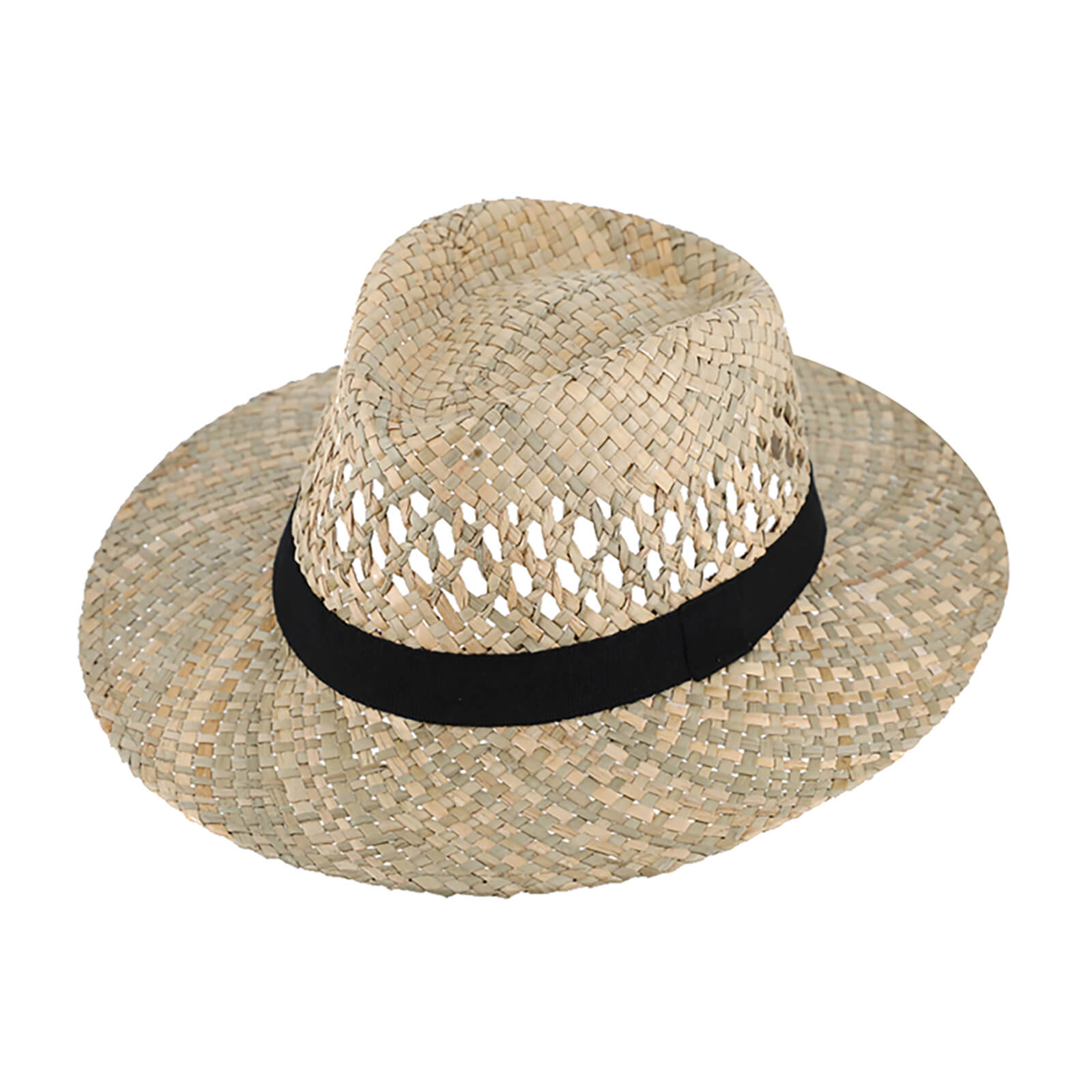 Fiebig Strohhut Traveller mit Ripsband Natur