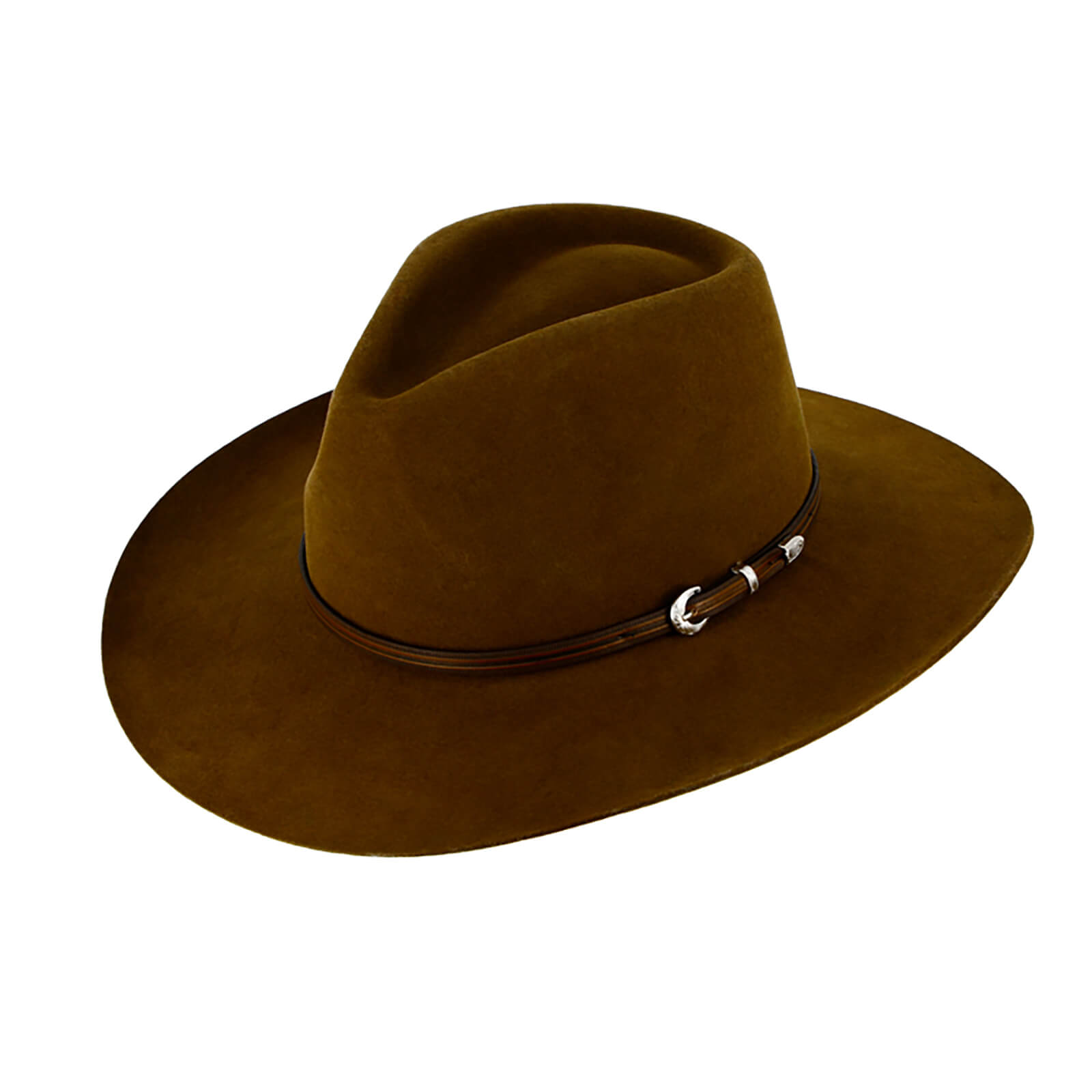 Fiebig Wollfilzhut Australier Uni Braun