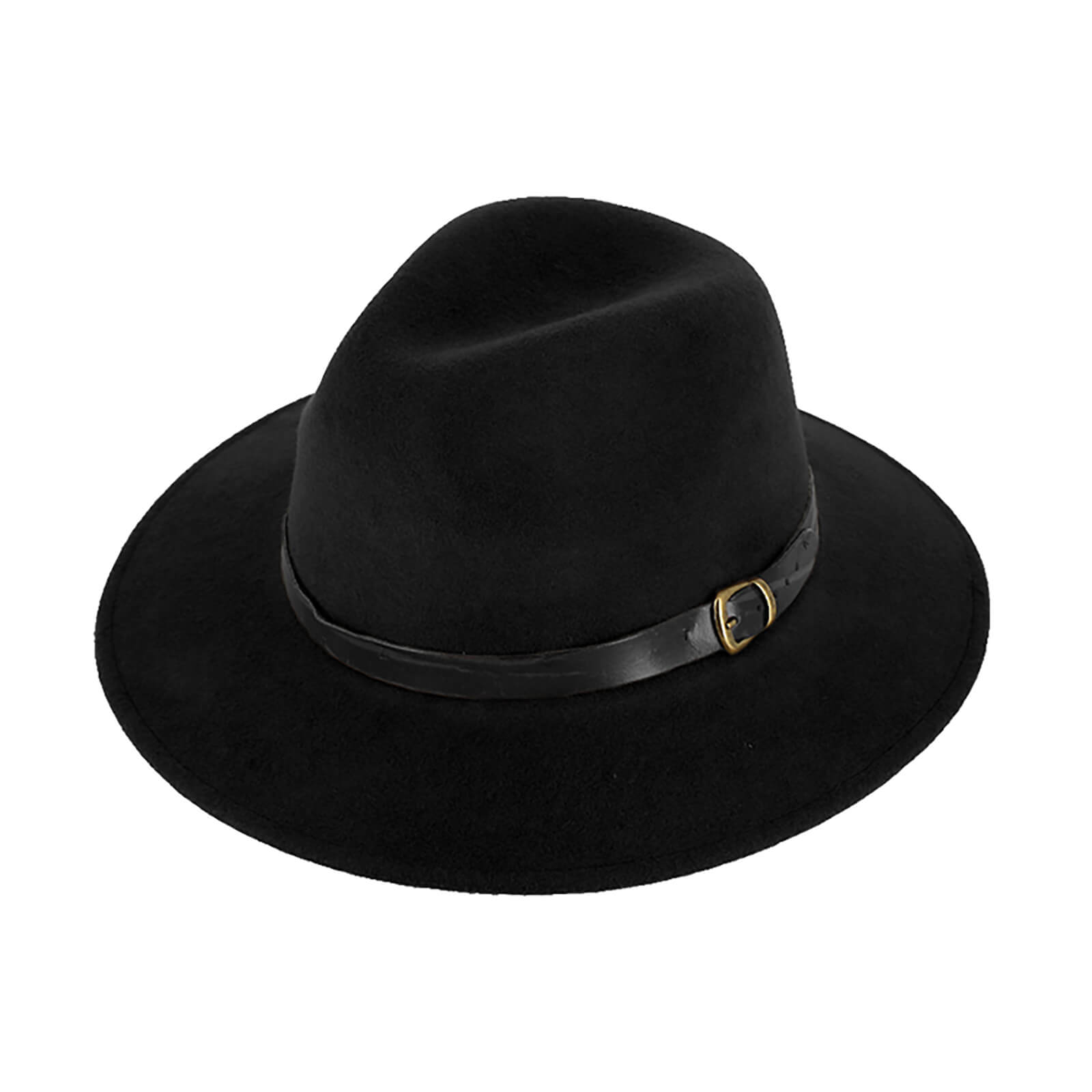 Fiebig Wollfilzhut Traveller Indiana Jones crushable und waterproof Schwarz