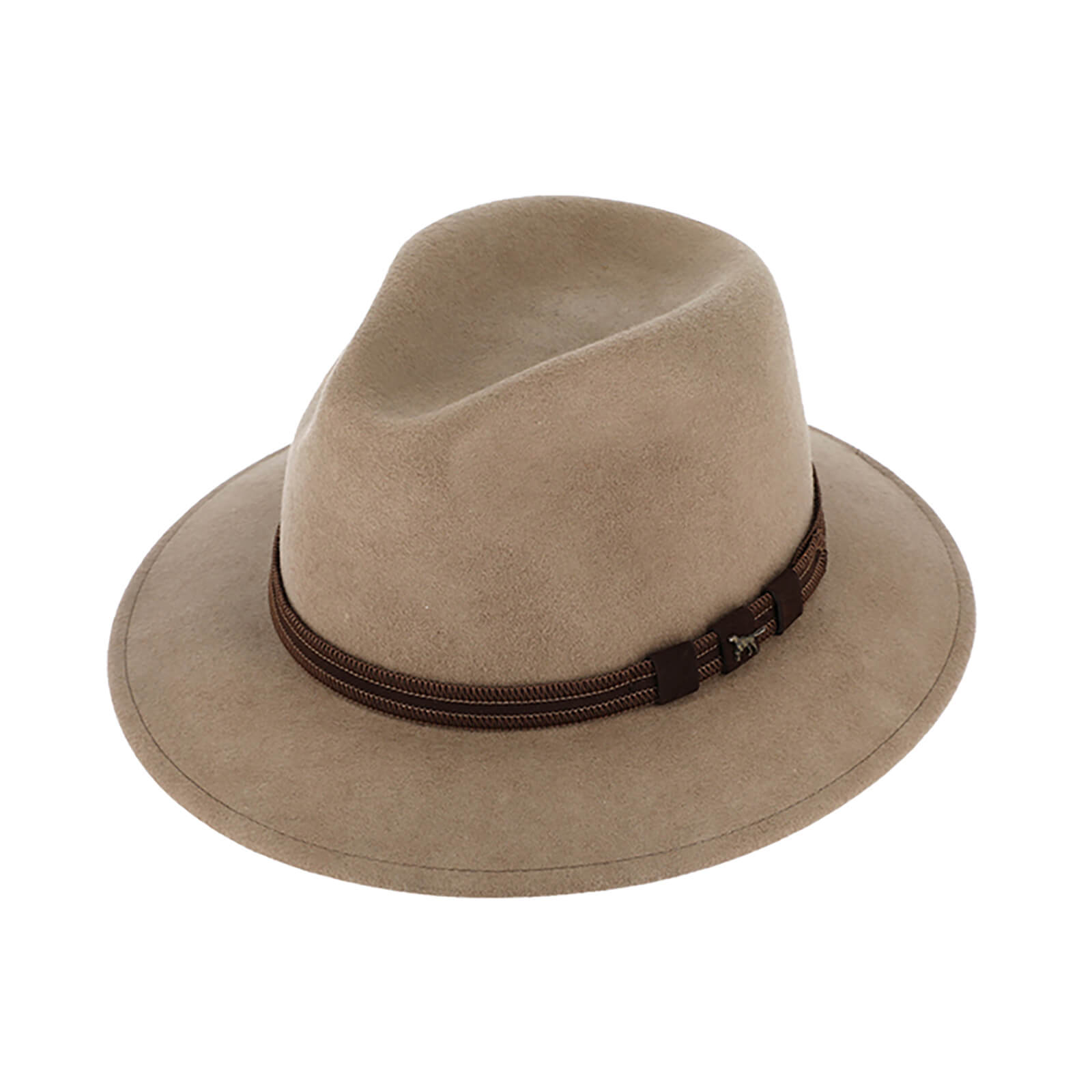 Fiebig Wollfilzhut Traveller mit Metallpin waterproof und crushable Beige