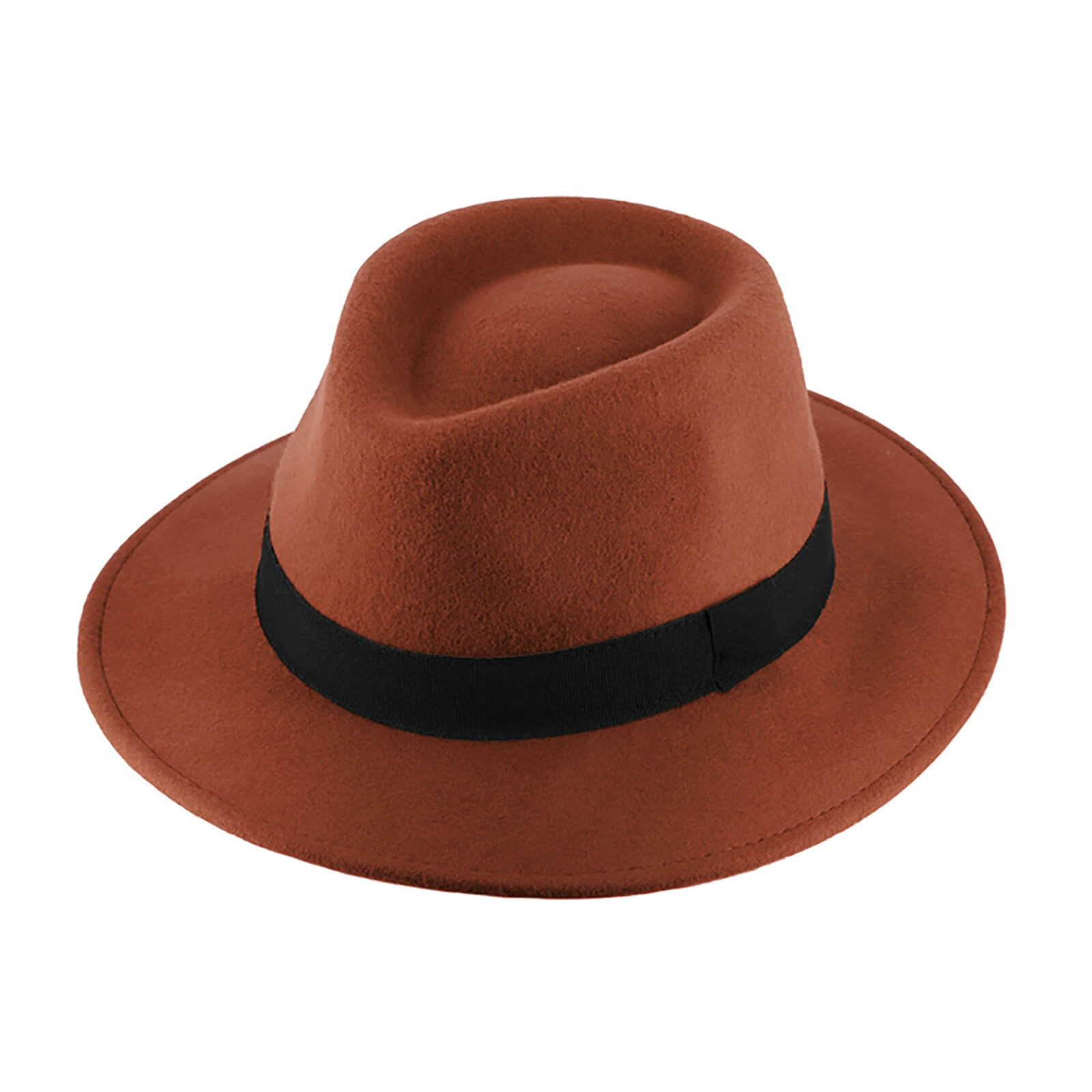 Fiebig Wollfilzhut Fedora waterproof und crushable Rost