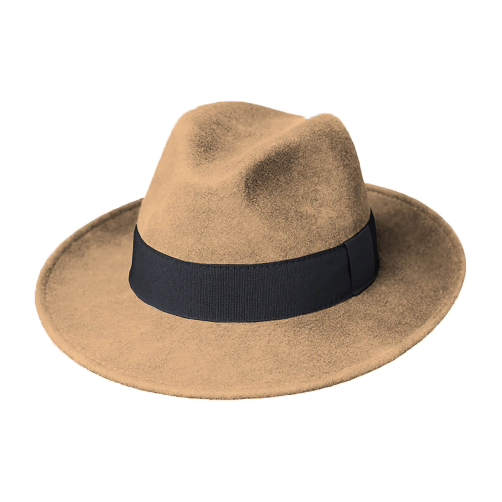 Fiebig Wollfilzhut Fedora waterproof und crushable Camel