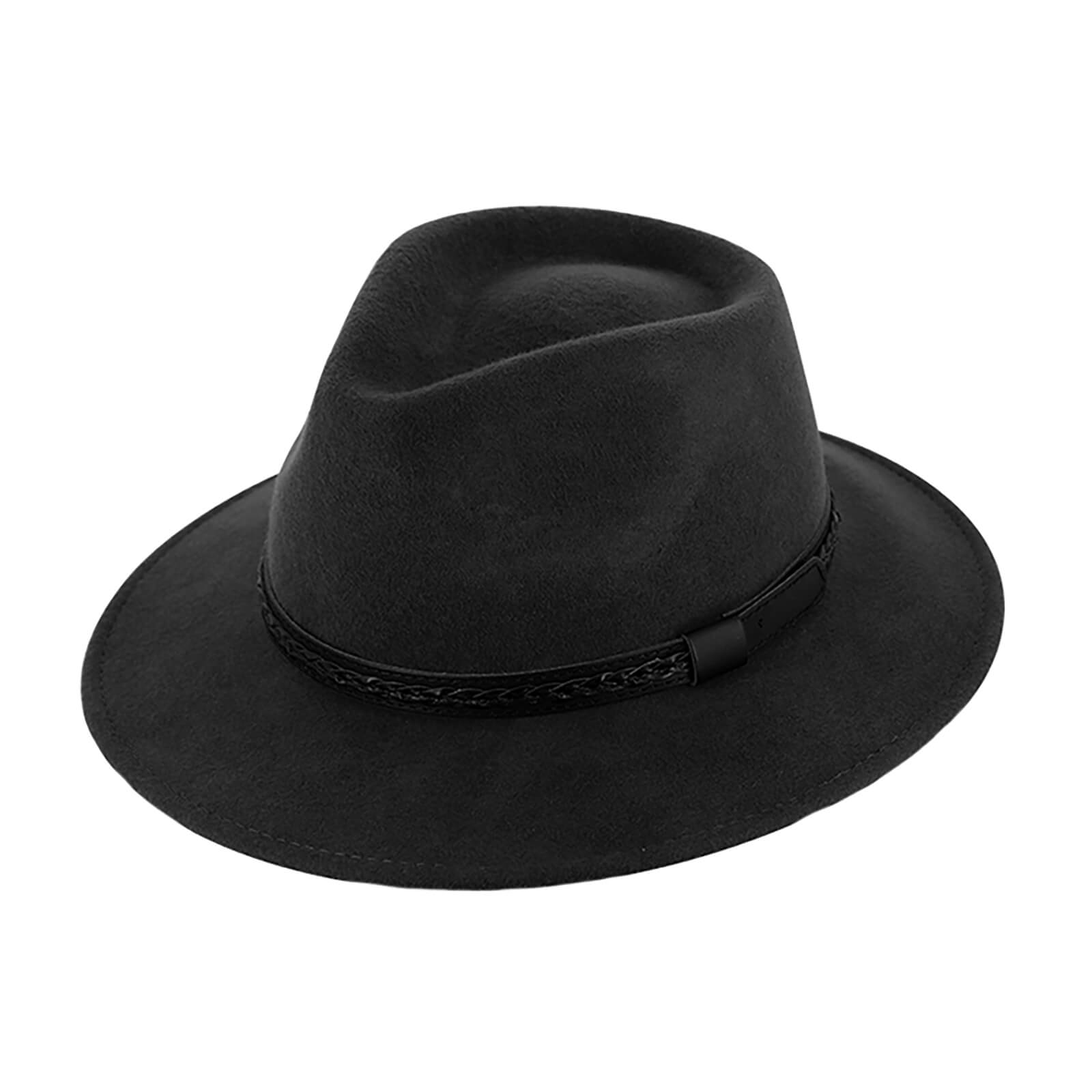 Fiebig Wollfilzhut Traveller Edison uni Schwarz