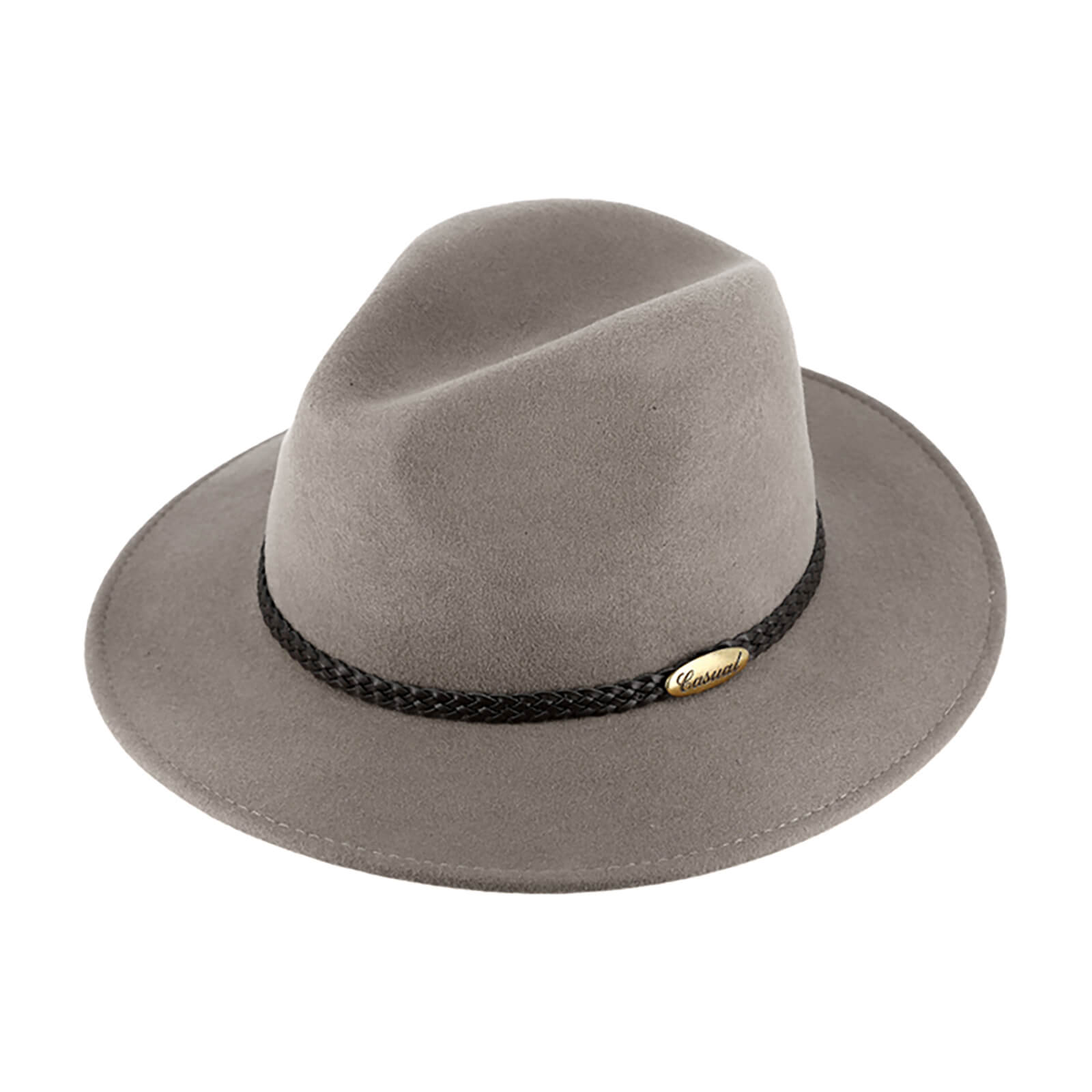 Fiebig Wollfilzhut Traveller Casual waterproof und crushable Hellgrau