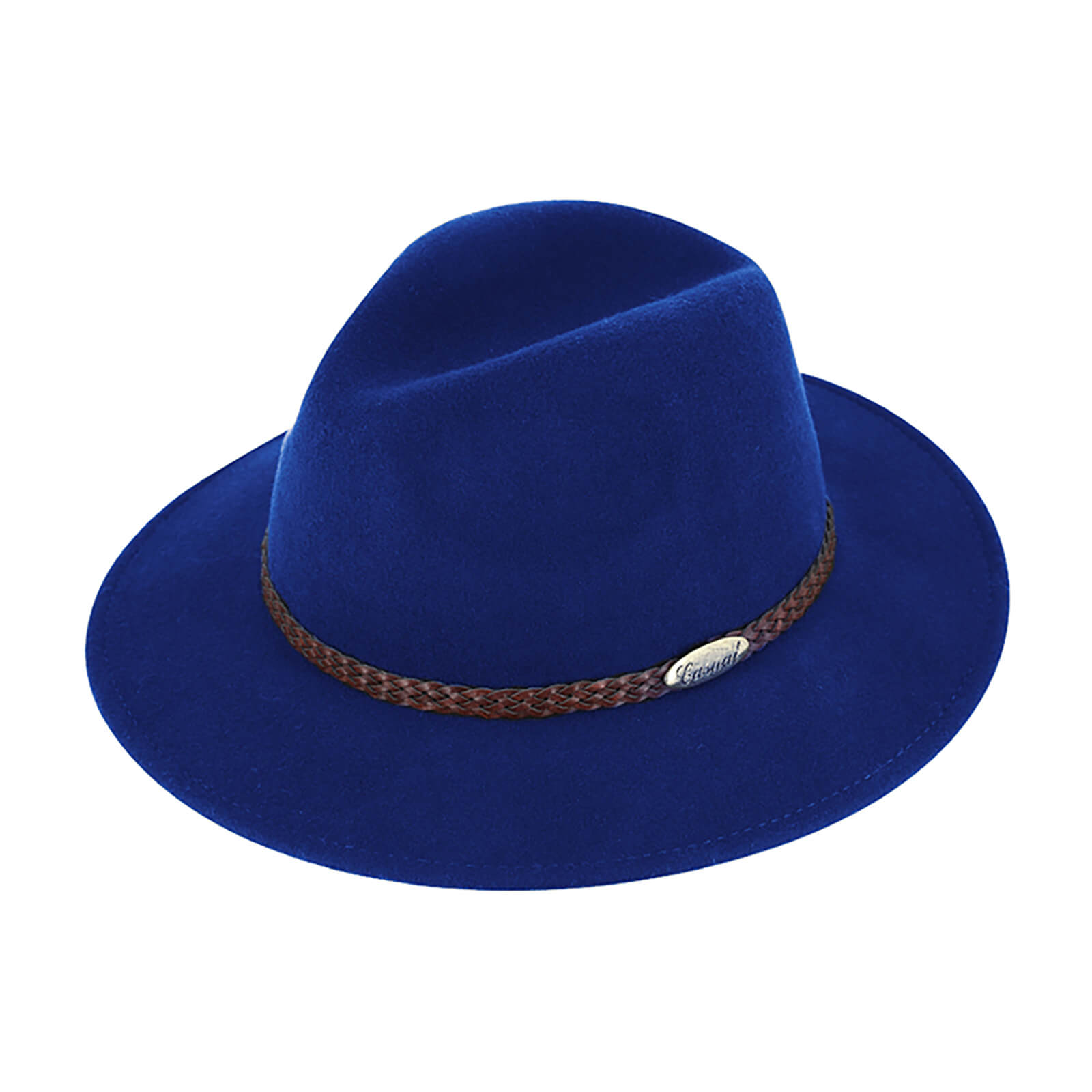 Fiebig Wollfilzhut Traveller Casual waterproof und crushable Royalblau