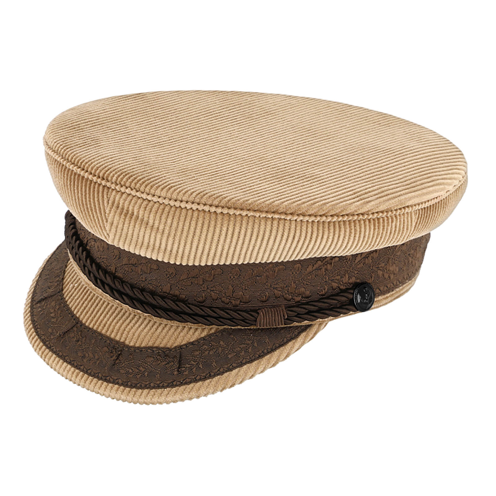 Fiebig Schiffermütze Prinz-Heinrich Cord Beige