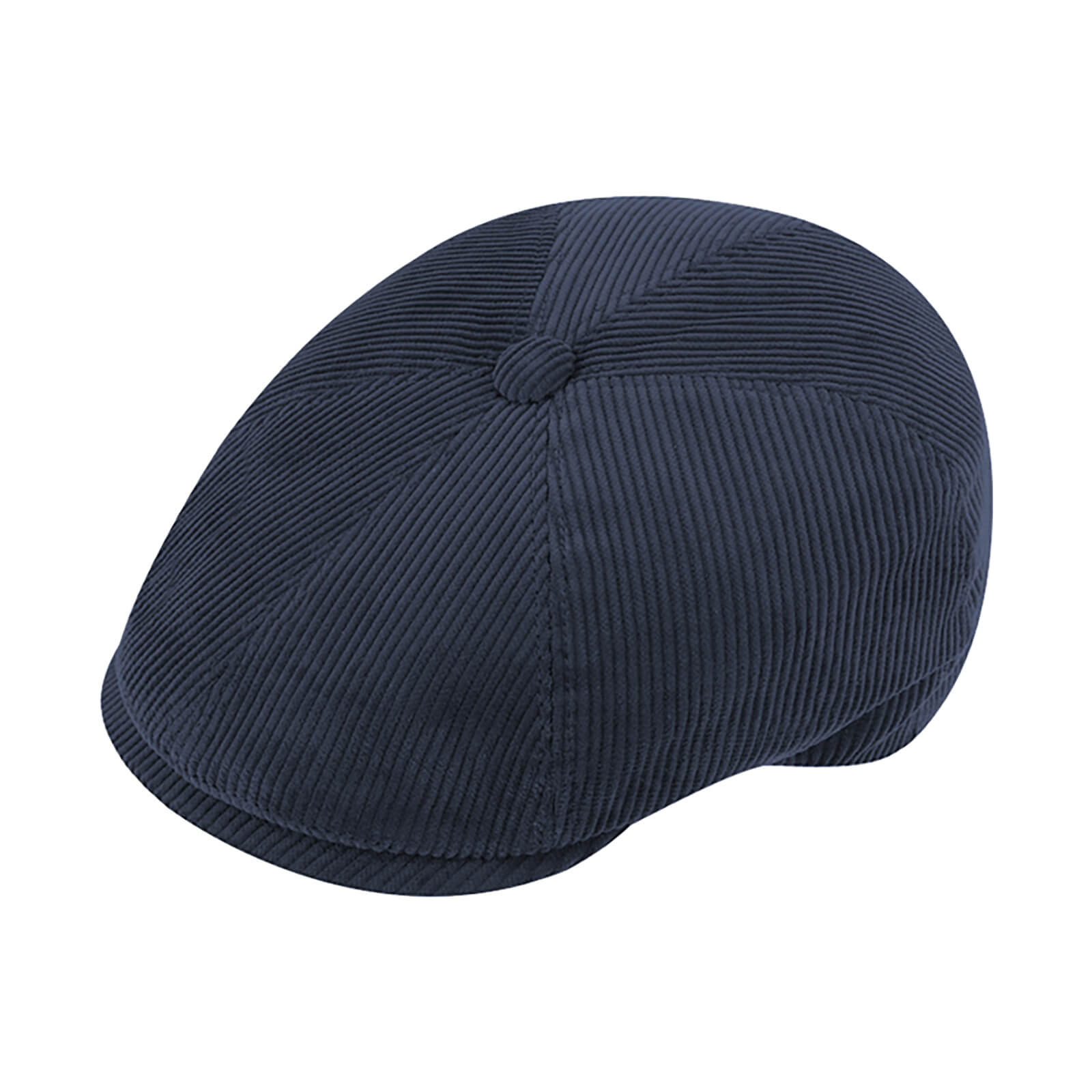 Fiebig 6-Panel Cap Cord uni Marineblau