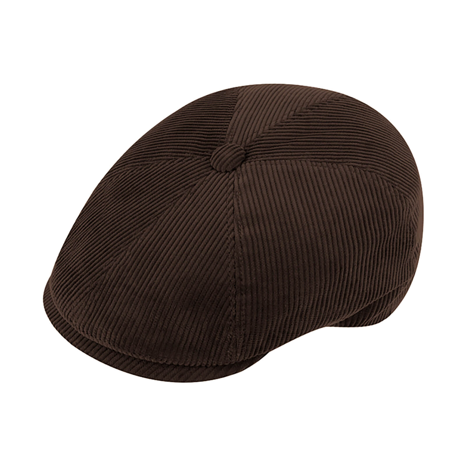 Fiebig 6-Panel Cap Cord uni Braun