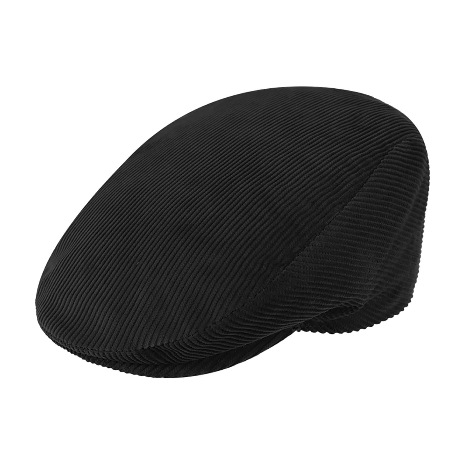 Fiebig Flatcap Cord uni Schwarz