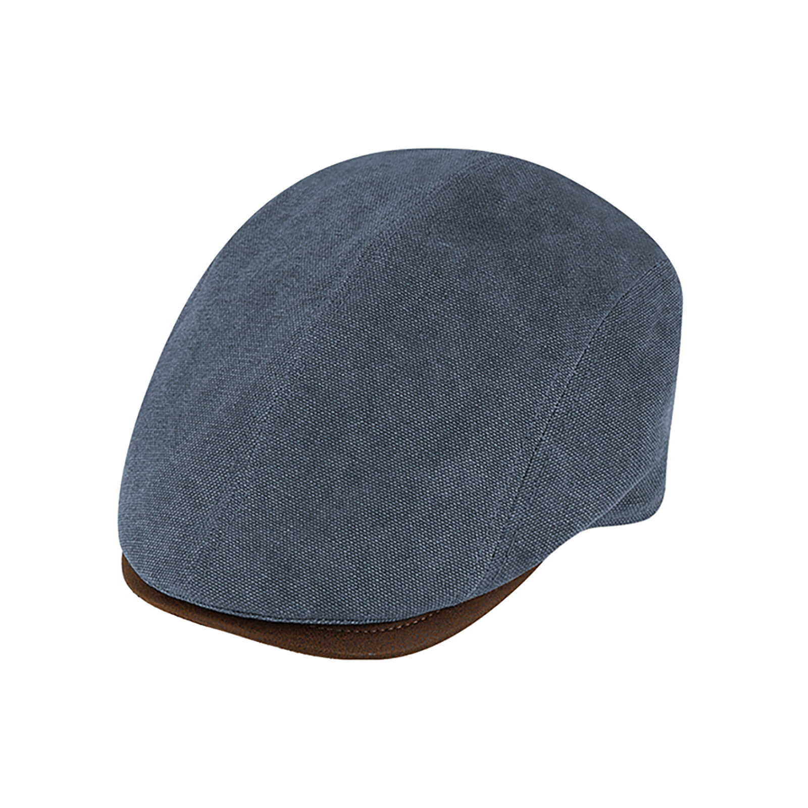 Fiebig Flatcap Canvas uni UV-Schutz Jeansblau