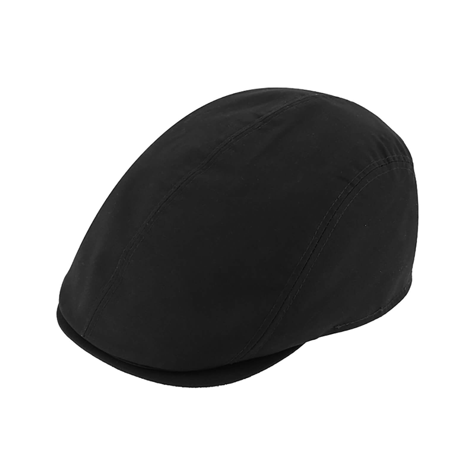 Fiebig Flatcap Baumwolle uni wasserabweisend Schwarz