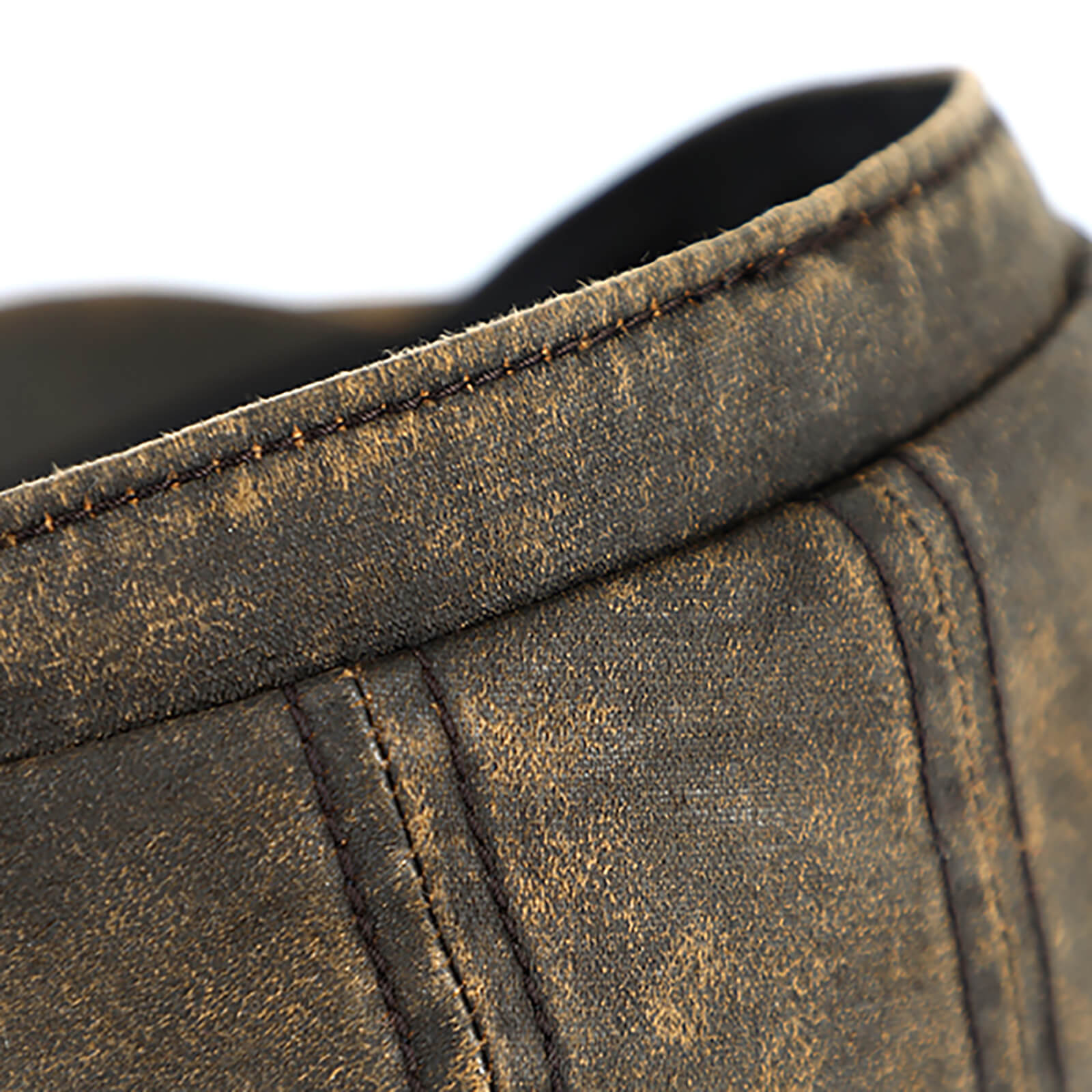 Fiebig Flatcap Washed Cotton mit Steg Braun