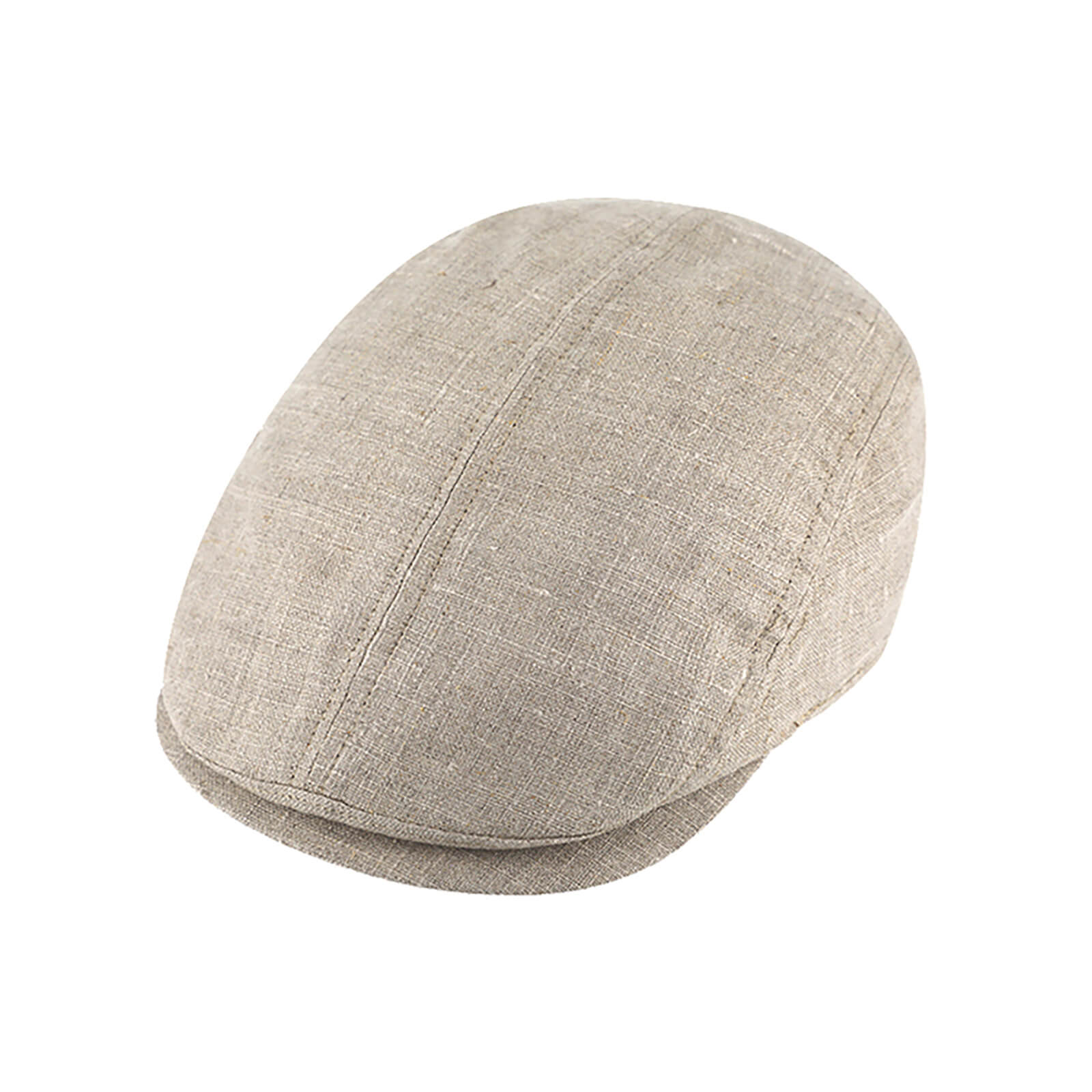 Fiebig Flatcap Leinen uni Beige