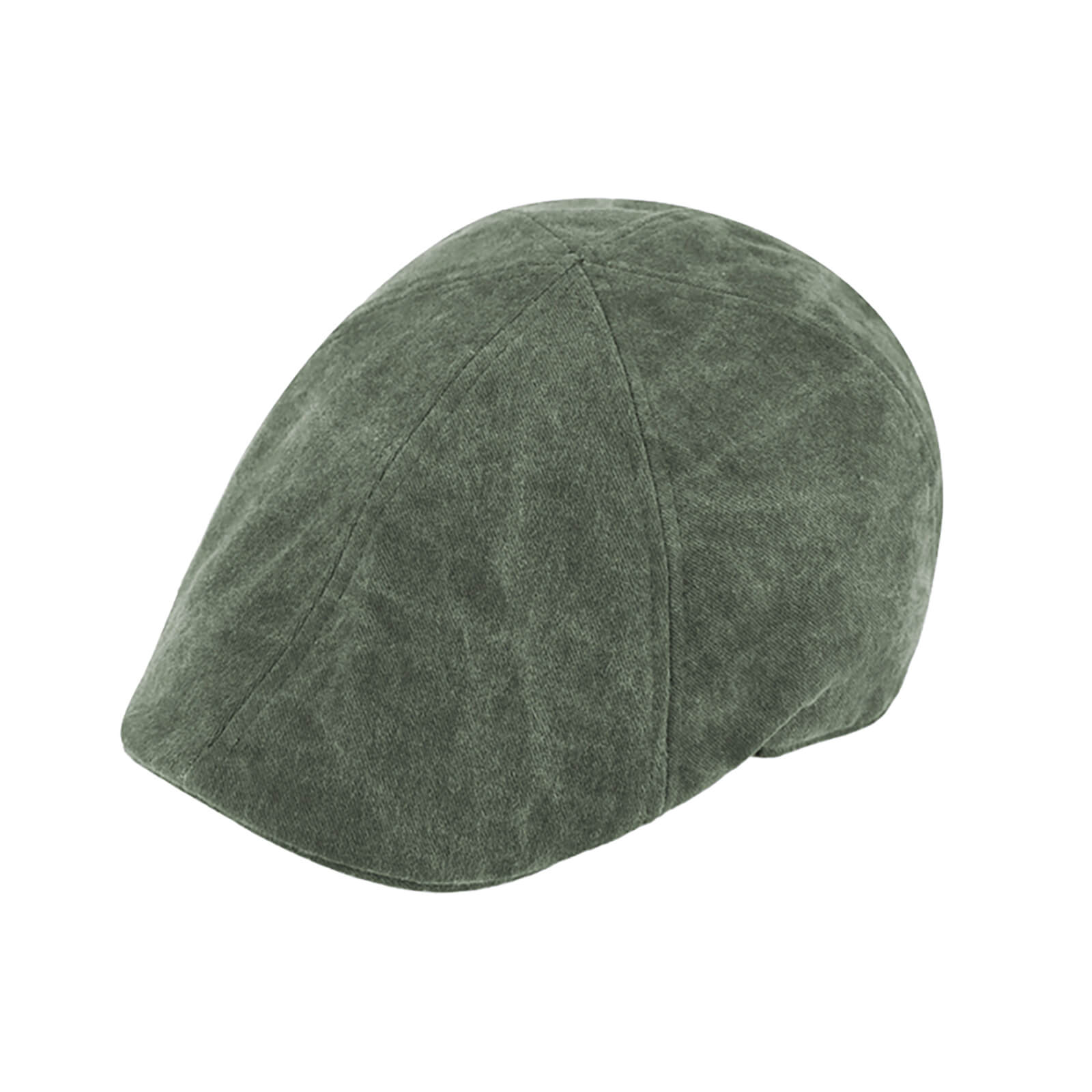 Fiebig 6-Panel Cap gewaschene Baumwolle uni UV Schutz Oliv
