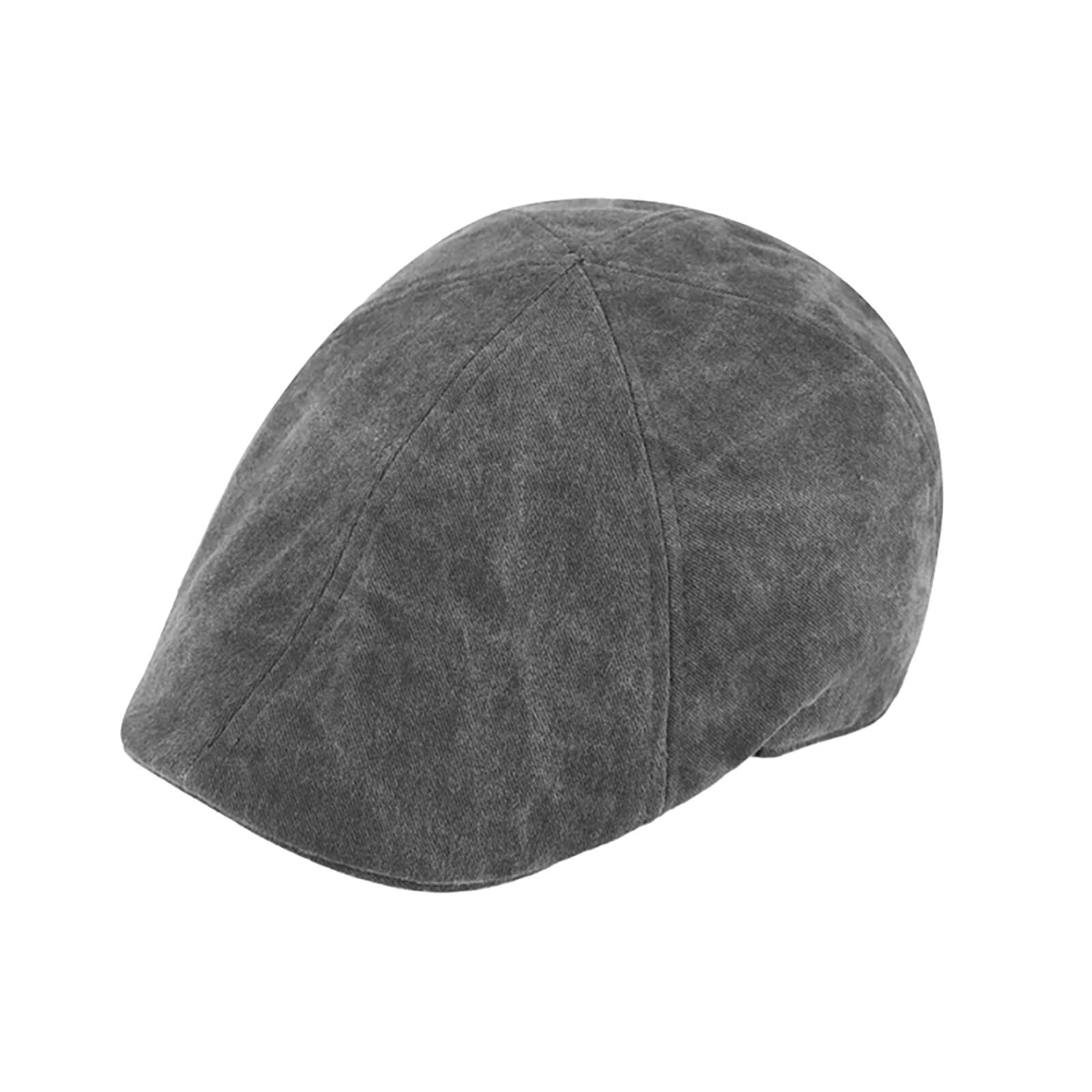 Fiebig 6-Panel Cap gewaschene Baumwolle uni UV Schutz Anthrazit